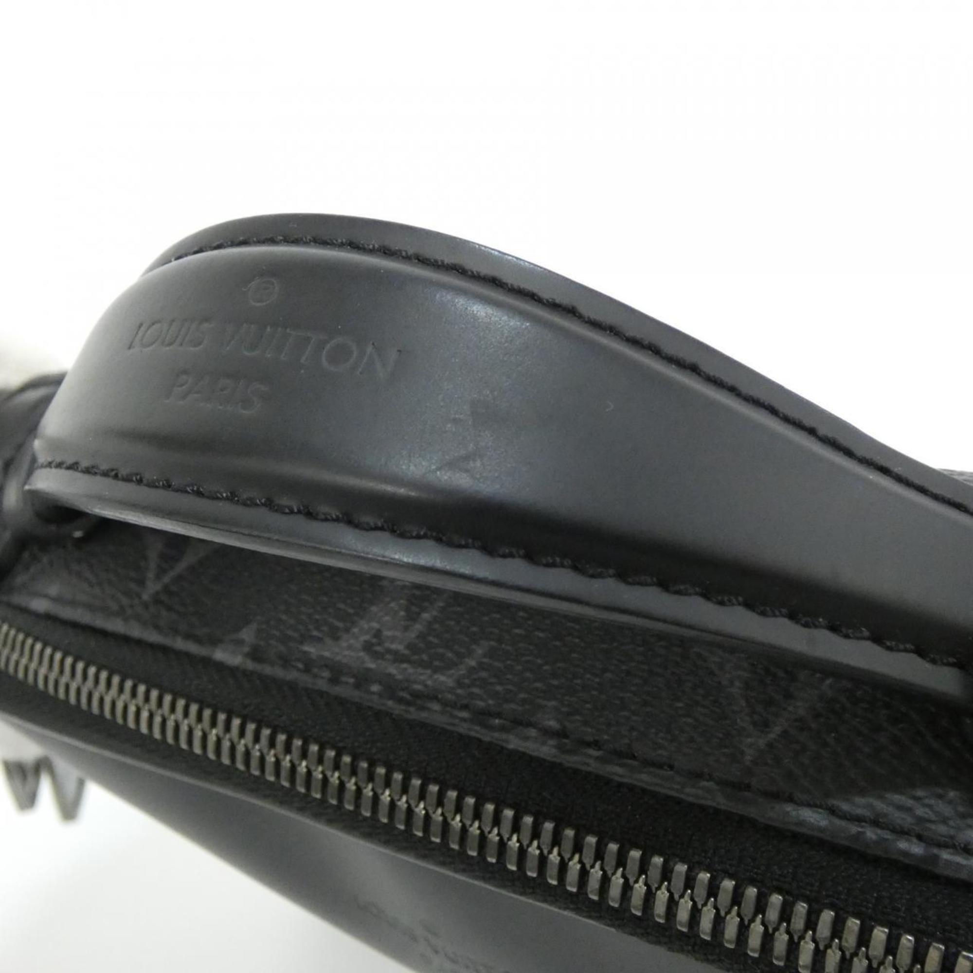 Louis Vuitton Black Coated Canvas Shoulder Bag (Pre-Owned)