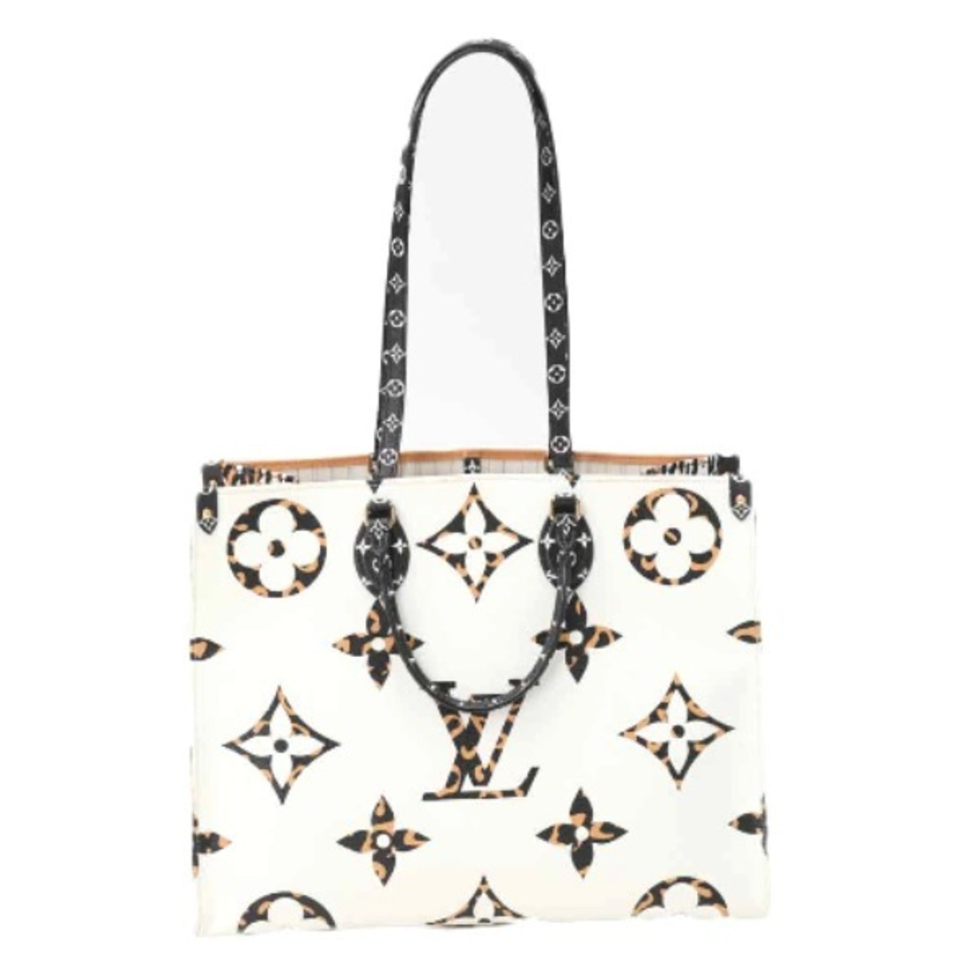 Louis Vuitton Orange White Tote Bag (Pre-Owned)