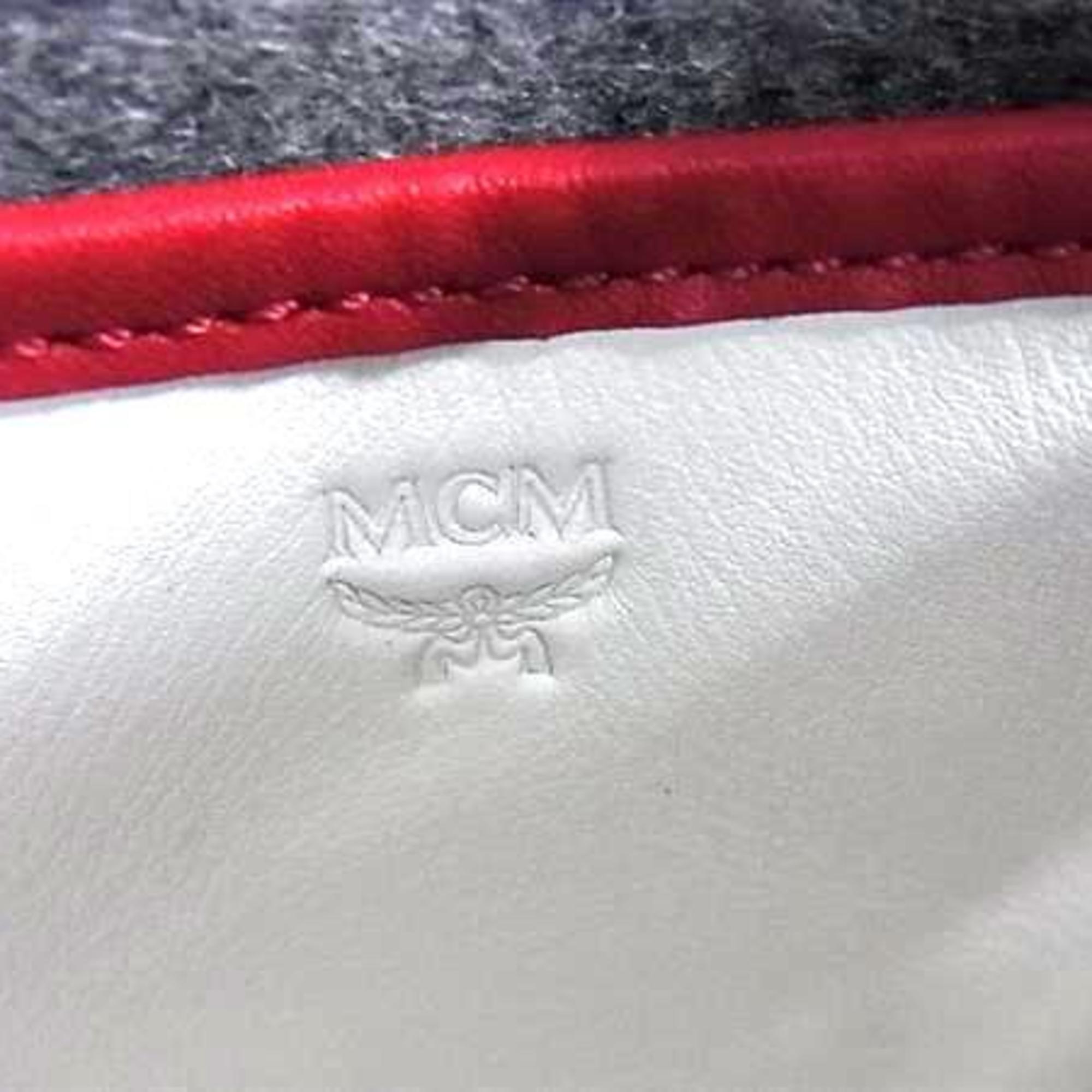 Mcm Black Gray Felt Handbag Shoulder Bag Tote Bag (Pre-Owned)