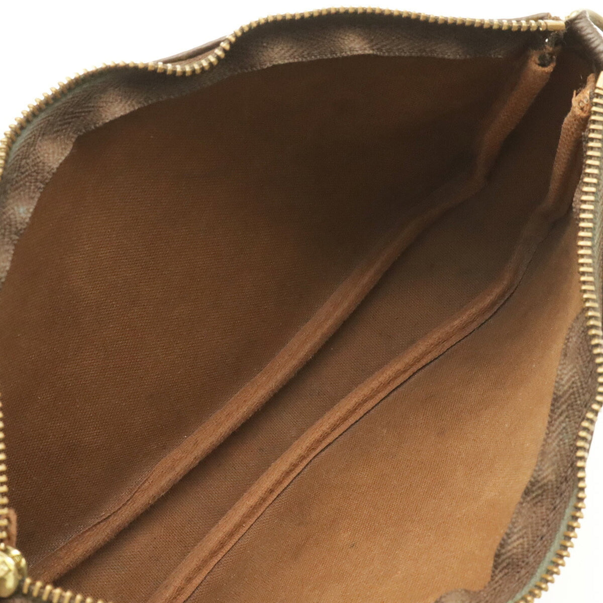 Louis Vuitton Brown Monogram Canvas Handbag Pochette Pouch (Pre-Owned)