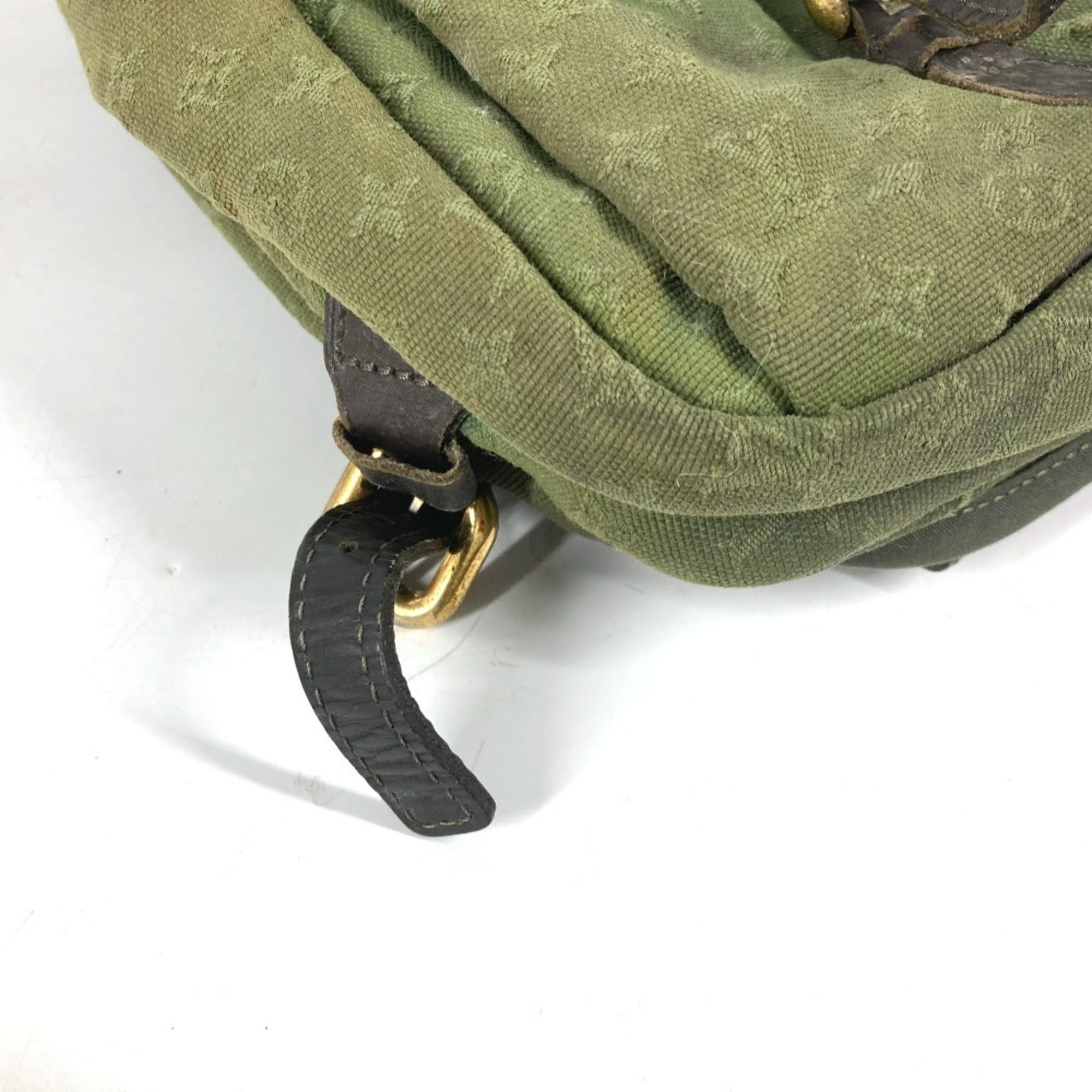 Louis Vuitton Khaki Monogram Mini Canvas Shoulder Bag (Pre-Owned)