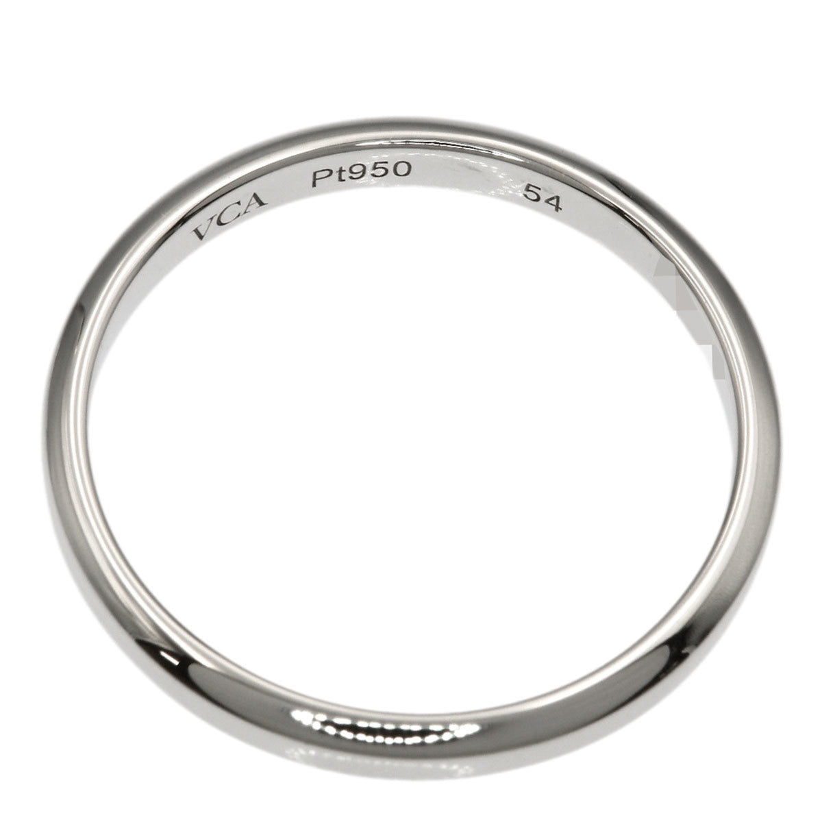 Van Cleef & Arpels Platinum 950 Band Ring (Pre-Owned)