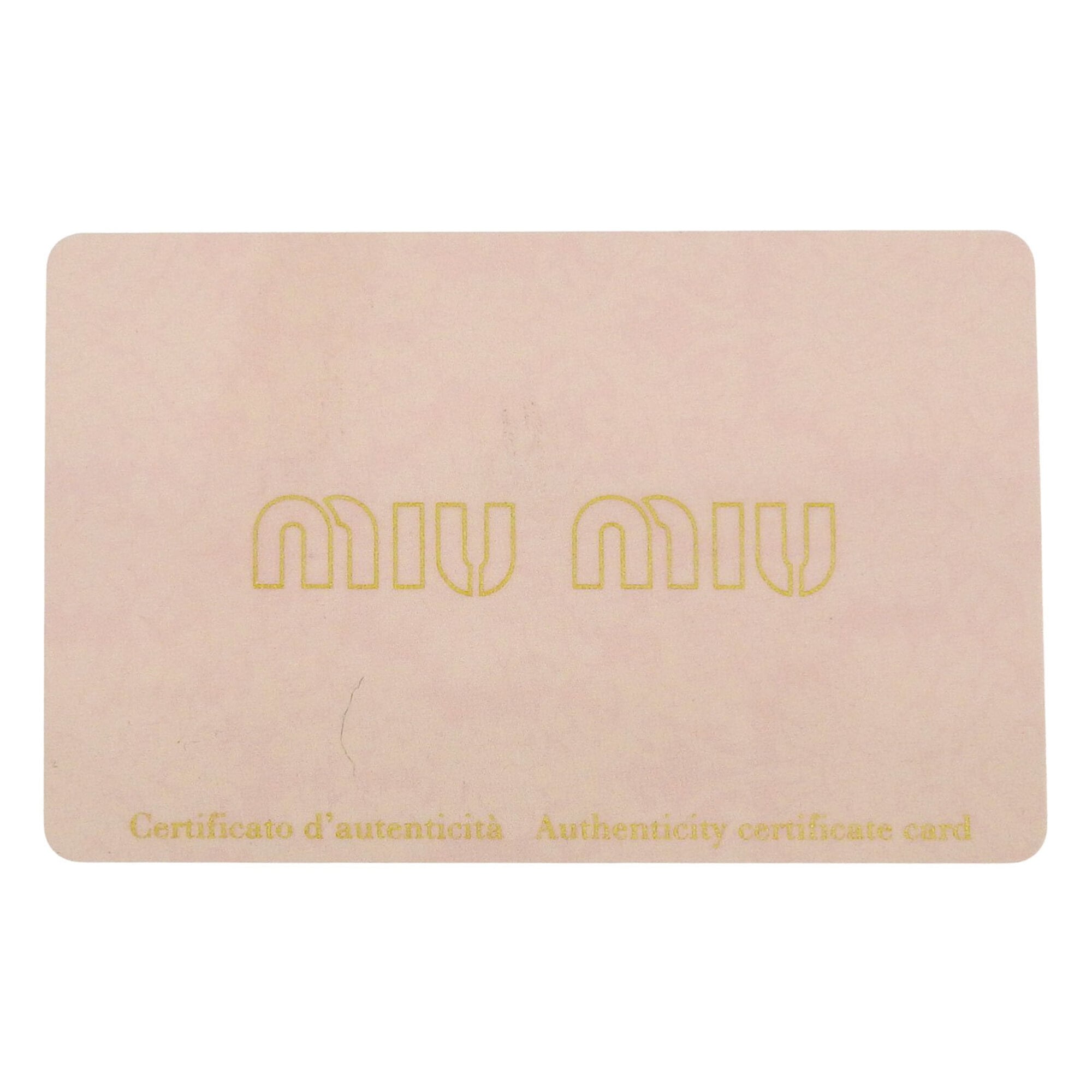 Miu Miu Black Gray Pink Beige Leather Long Wallet (Bi-Fold) (Pre-Owned)