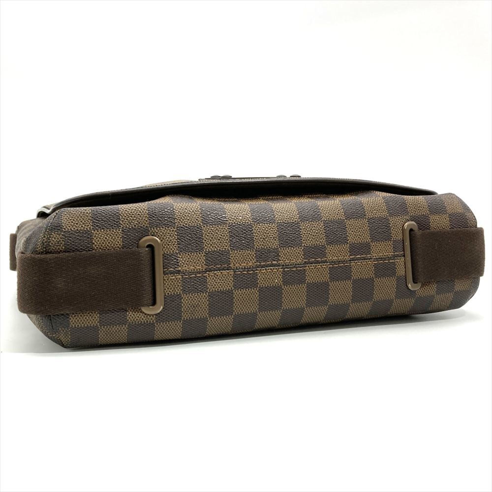 Louis Vuitton Damier Brown Damier Canvas Ebene Damier Canvas Shoulder Bag (Pre-Owned)