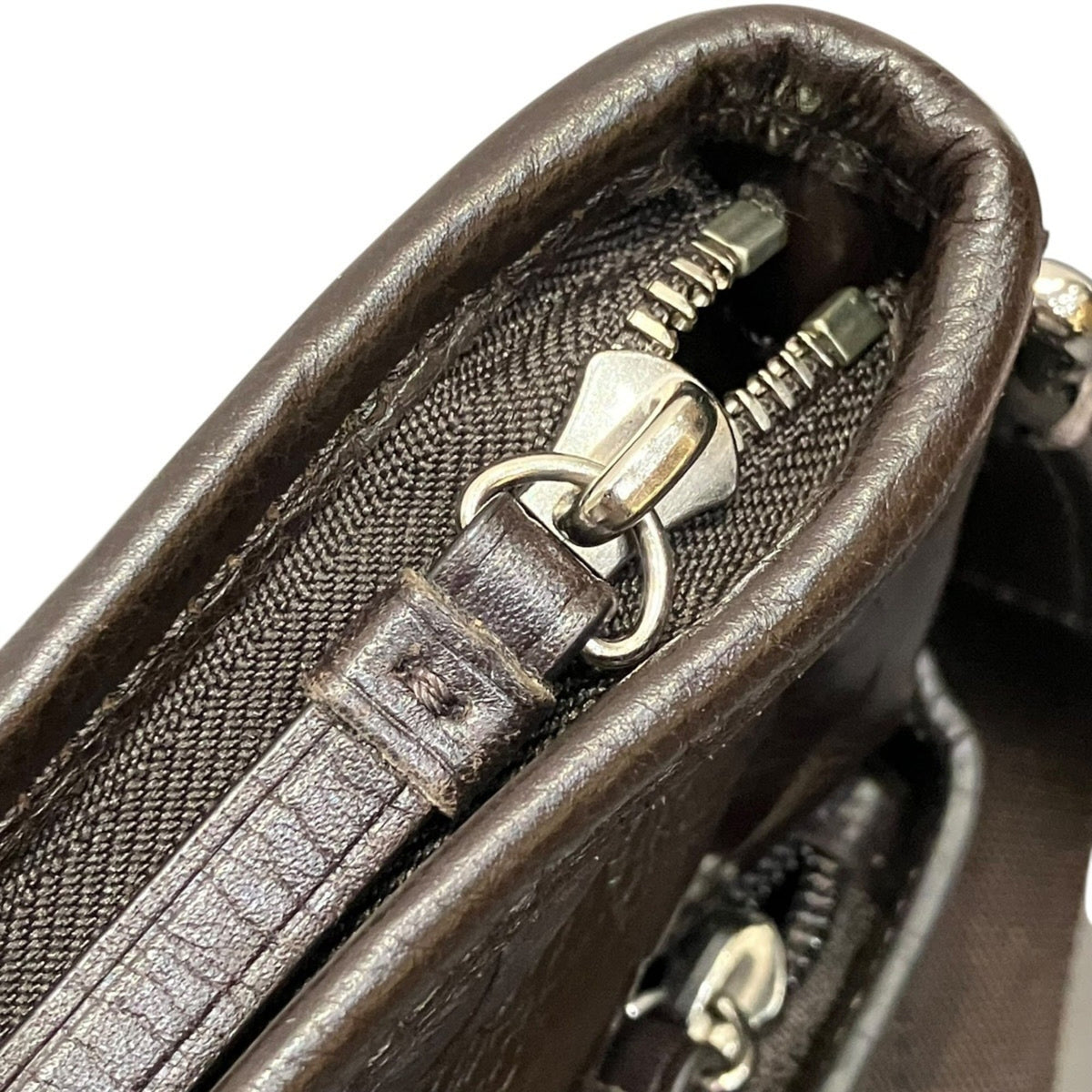 Coach Dark Brown Leather Messenger Bag Shoulder Bag (Pre-Owned)