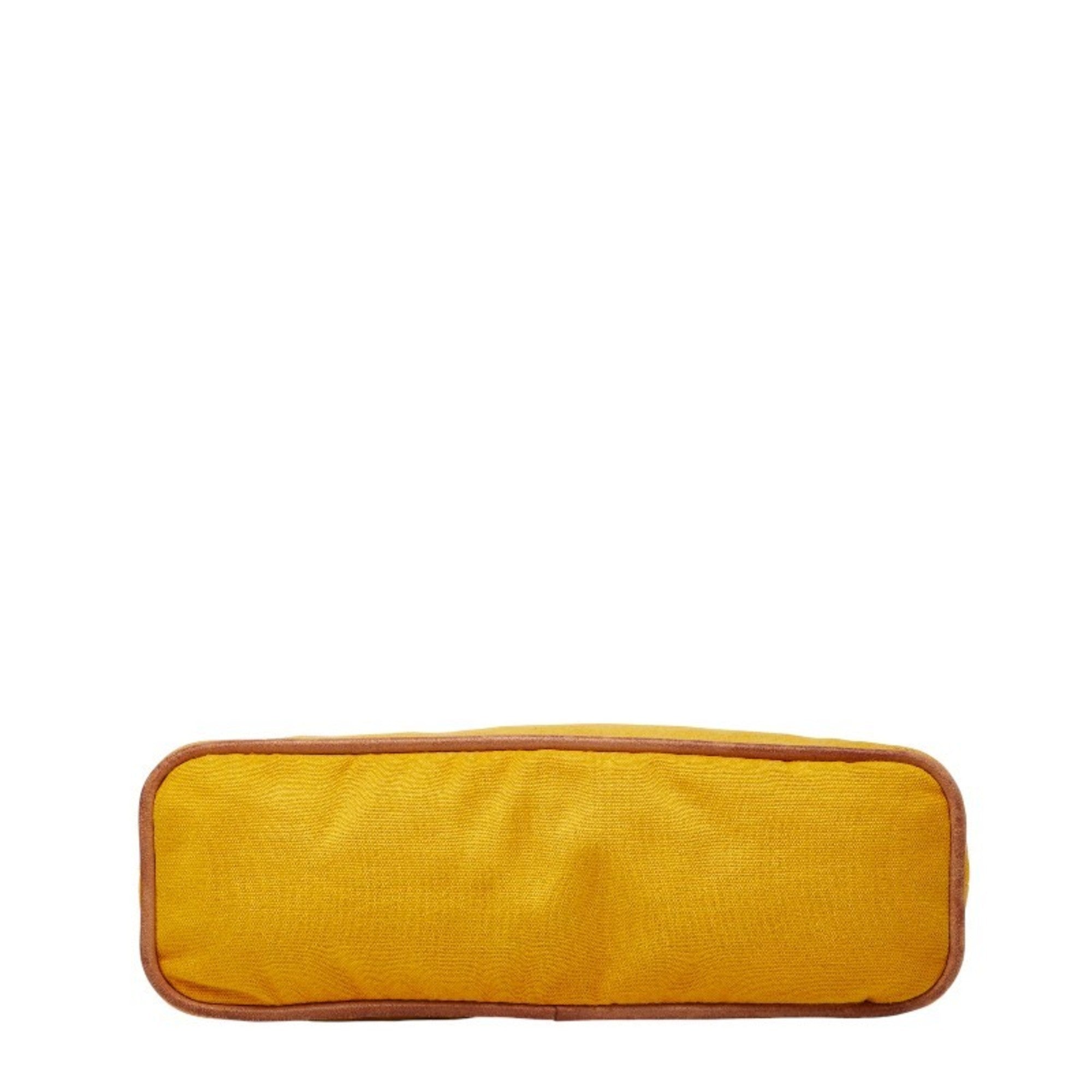 Hermes Yellow Canvas Pouch (Pre-Owned)
