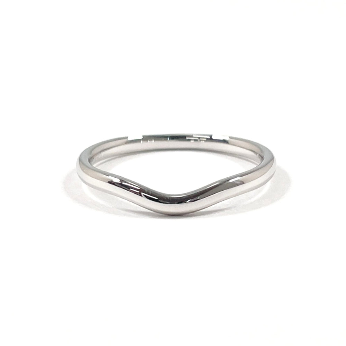 Tiffany Silver Platinum 950 Band Ring (Pre-Owned)