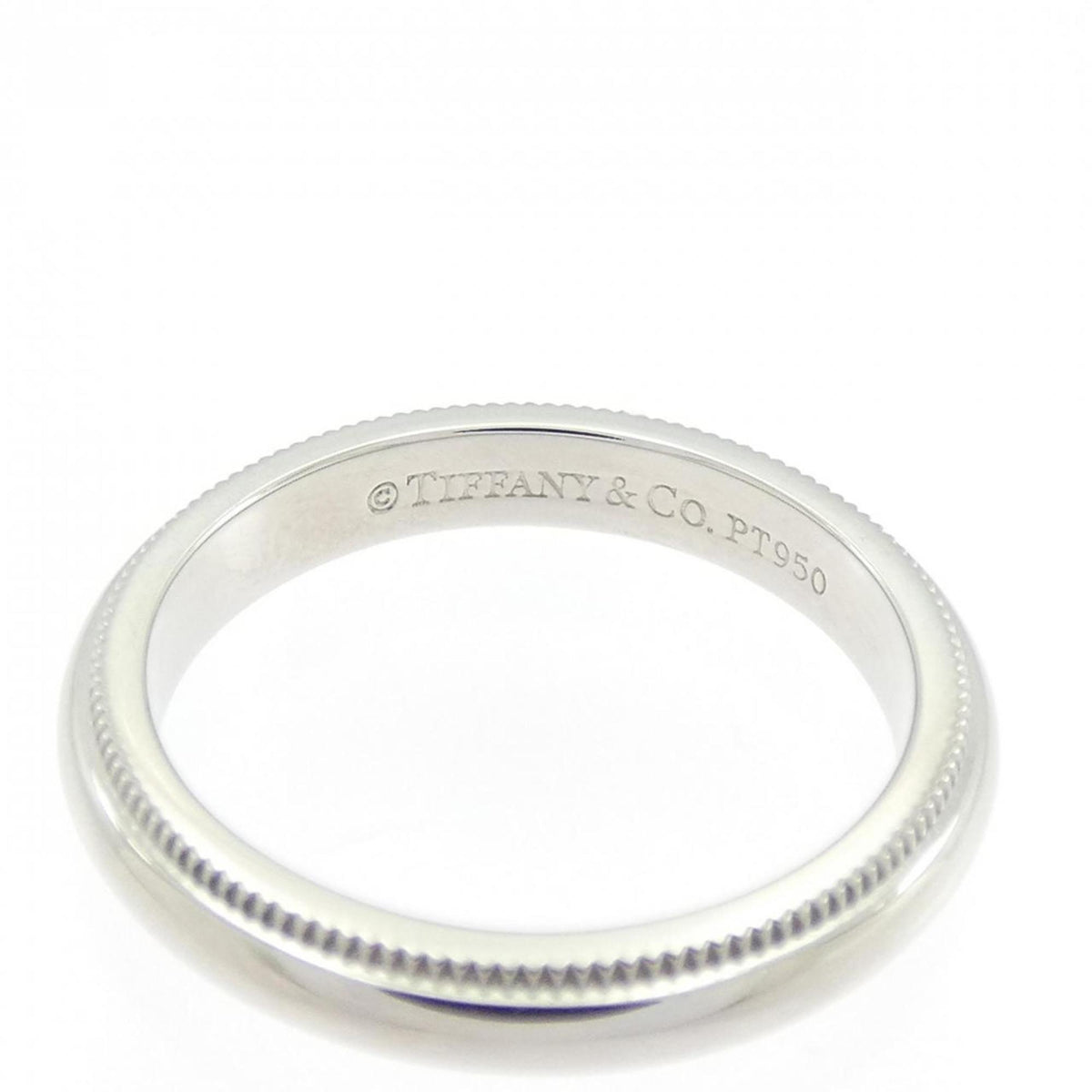 Tiffany Platinum Platinum 950 Band Ring (Pre-Owned)