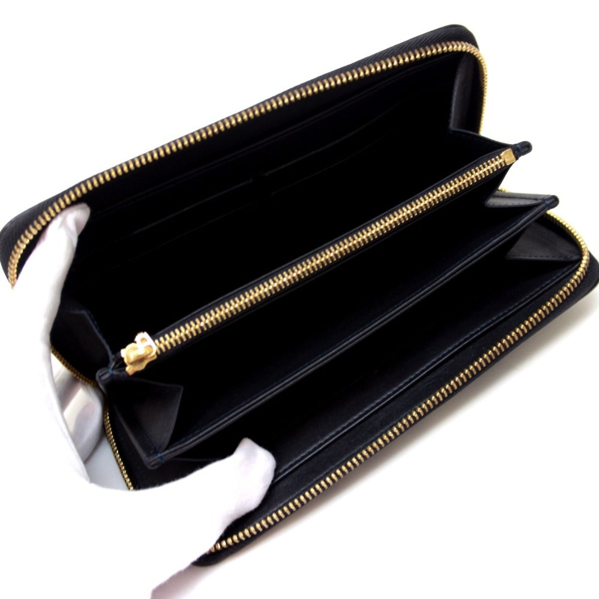 Louis Vuitton Black Patent Leather Long Wallet (Bi-Fold) (Pre-Owned)