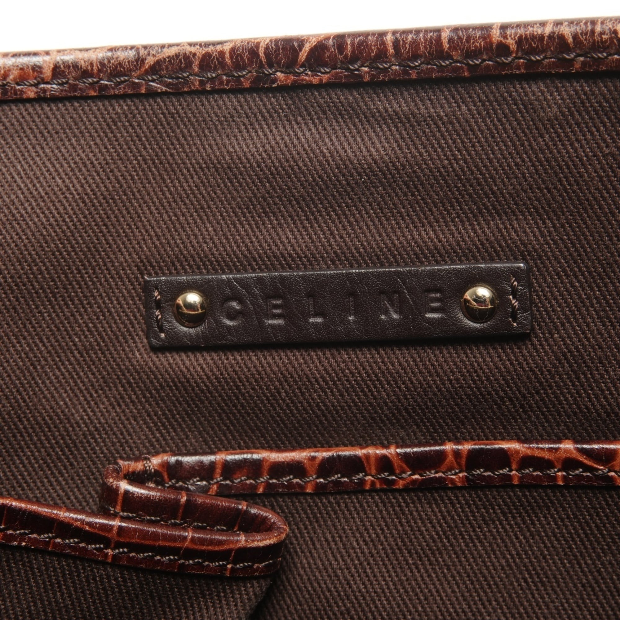 Celine Macadam Brown Canvas Tote Bag (Pre-Owned)