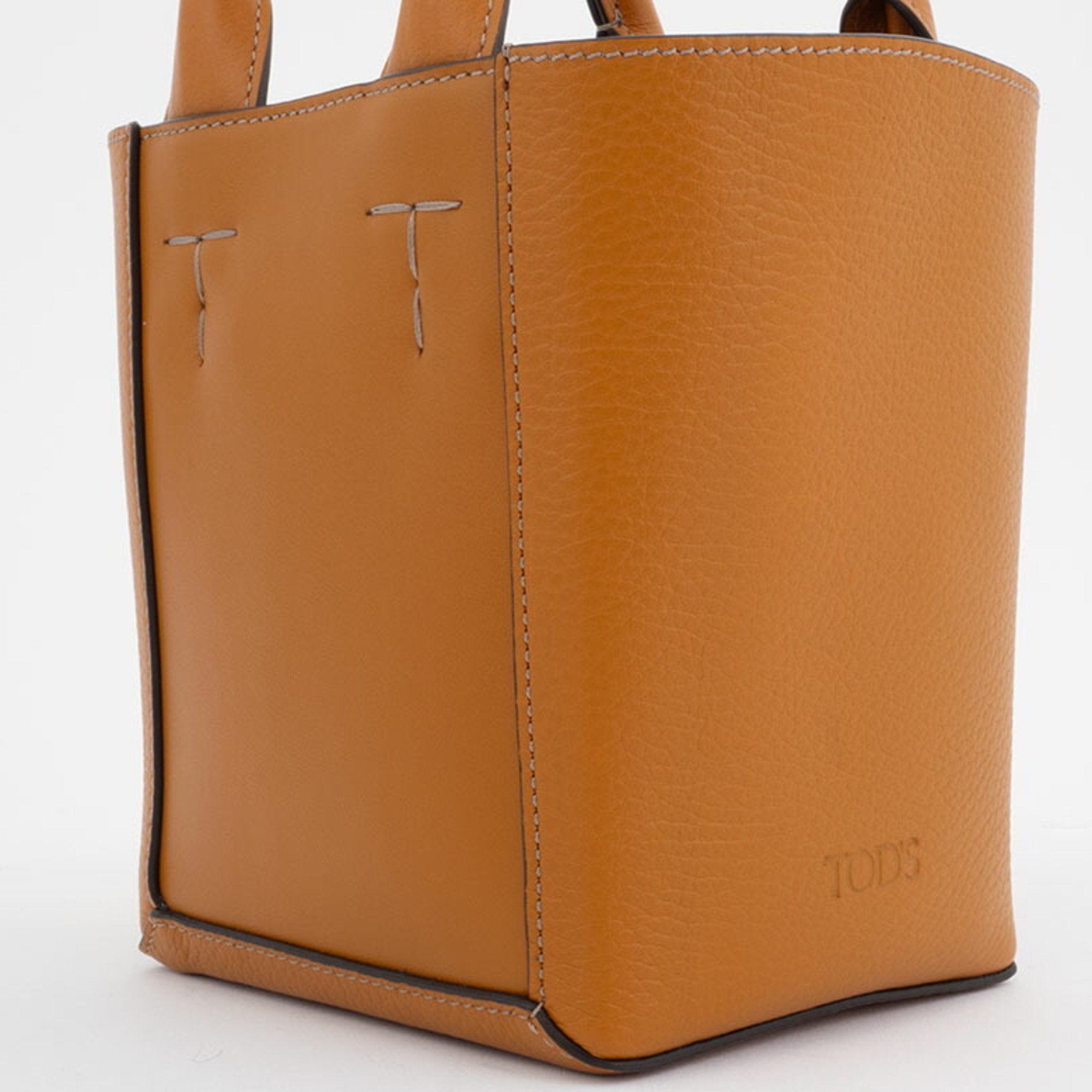 Tod's Orange Leather Tote Bag (Pre-Owned)