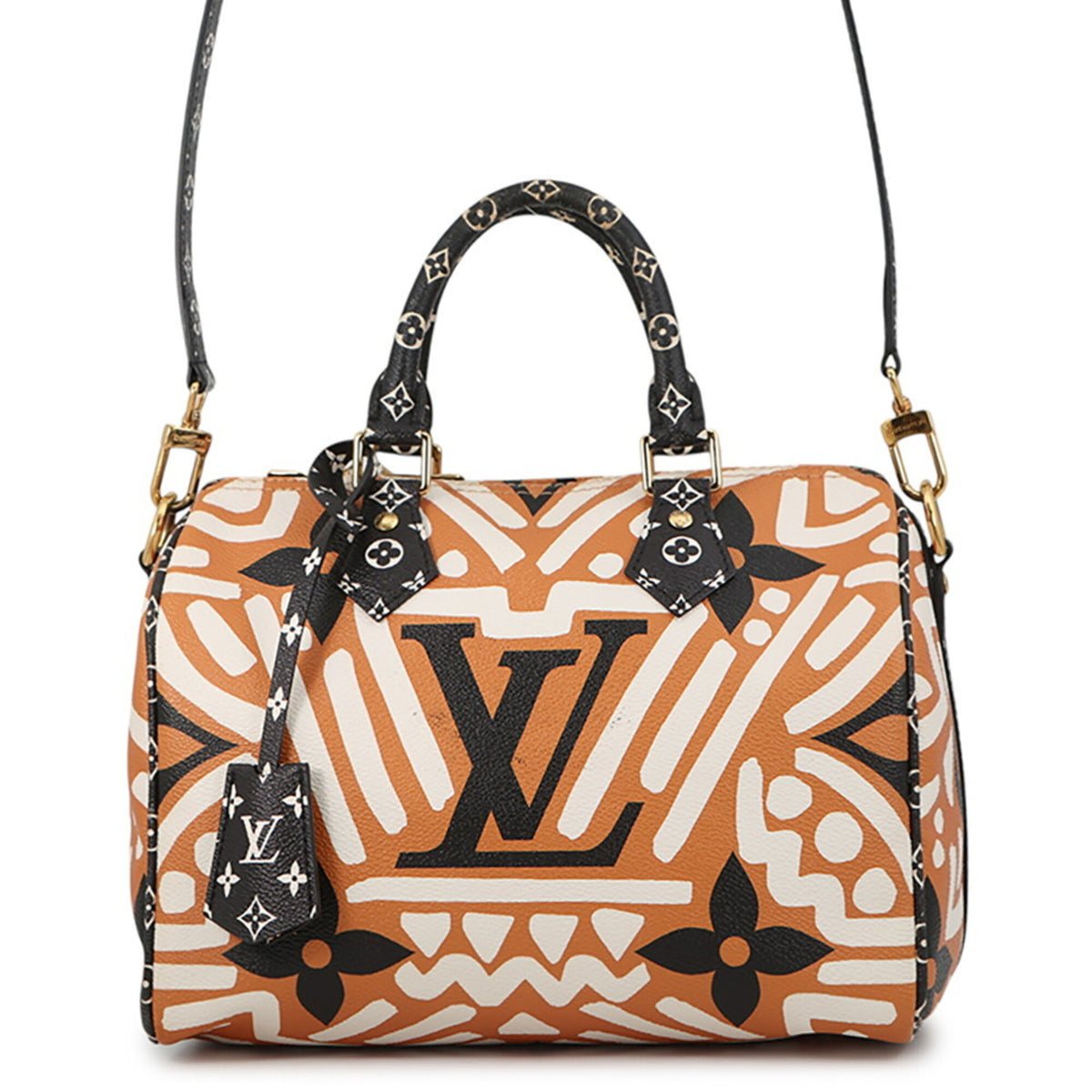 Louis Vuitton Monogram Black Monogram Orange Monogram Handbag (Pre-Owned)