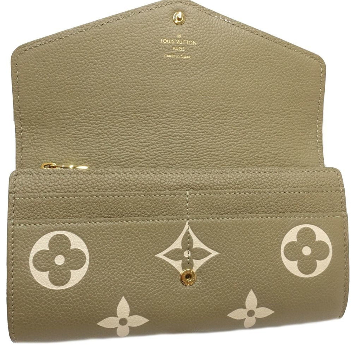 Louis Vuitton Monogram Empreinte Beige Monogram Empreinte Long Wallet (Bi-Fold) (Pre-Owned)