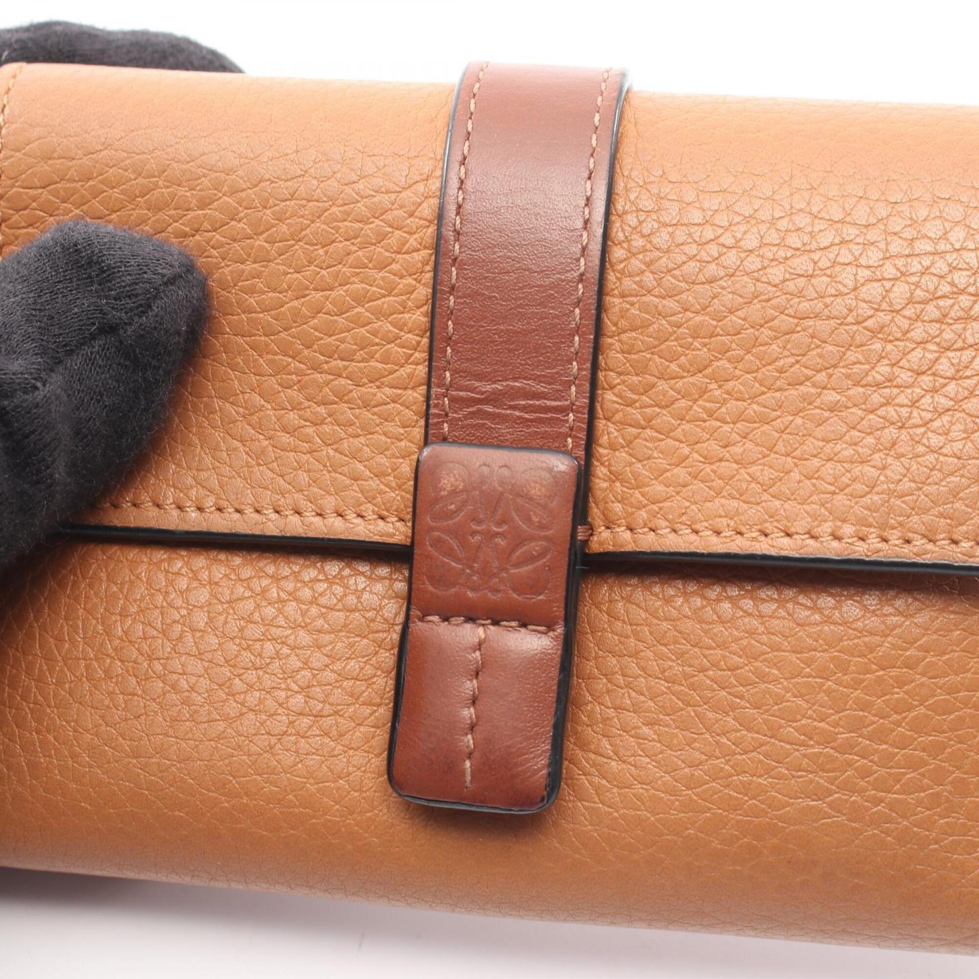 Loewe Brown Leather Wallet (Tri-Fold) (Pre-Owned)