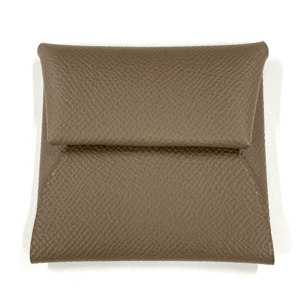 Hermes Etoupe Gray Gray Epsom Leather Coin Purse/Coin Case (Pre-Owned)