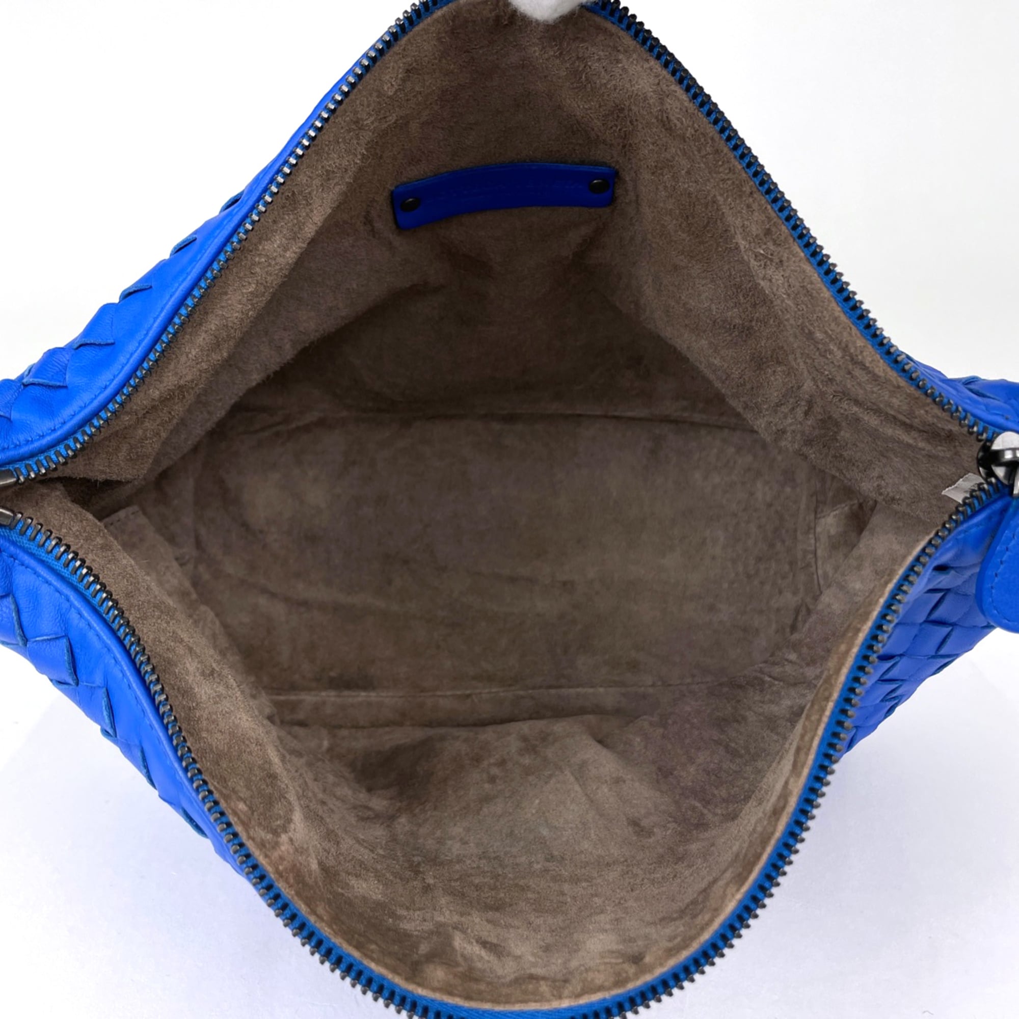 Bottega Veneta Blue Leather Shoulder Bag (Pre-Owned)