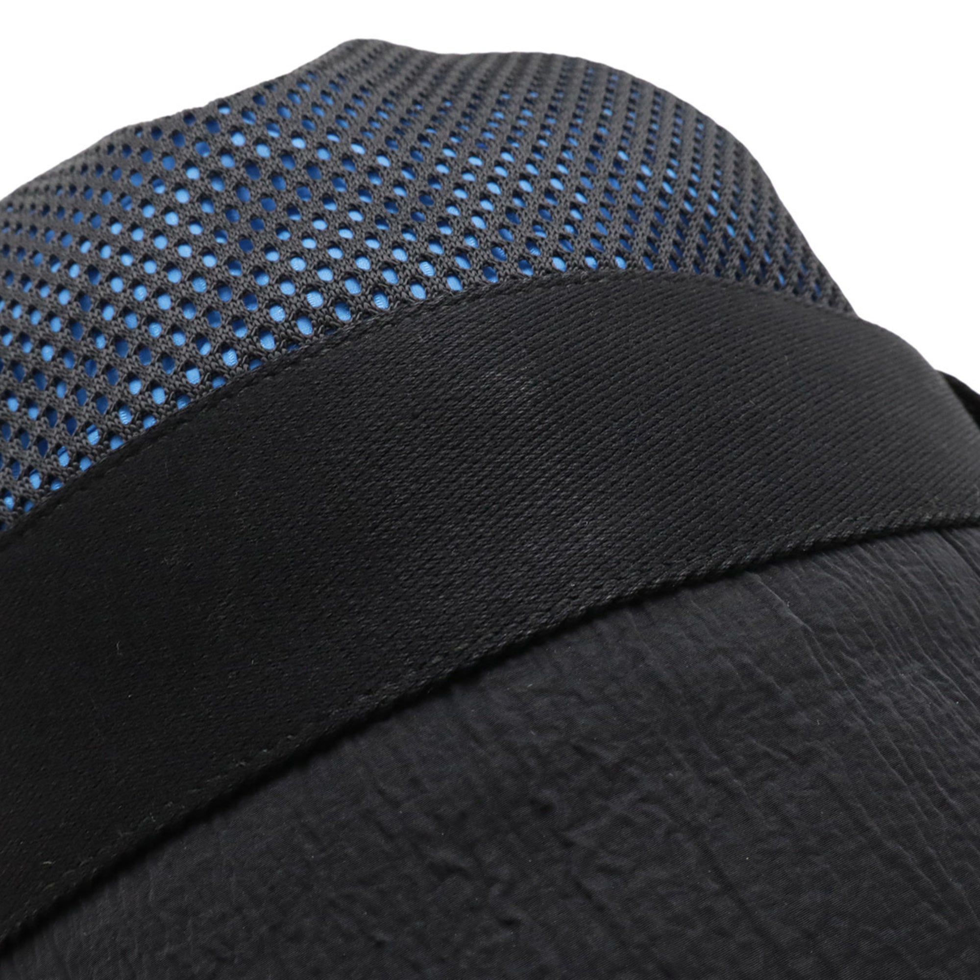 Bottega Veneta Black Blue Nylon Shoulder Bag (Pre-Owned)