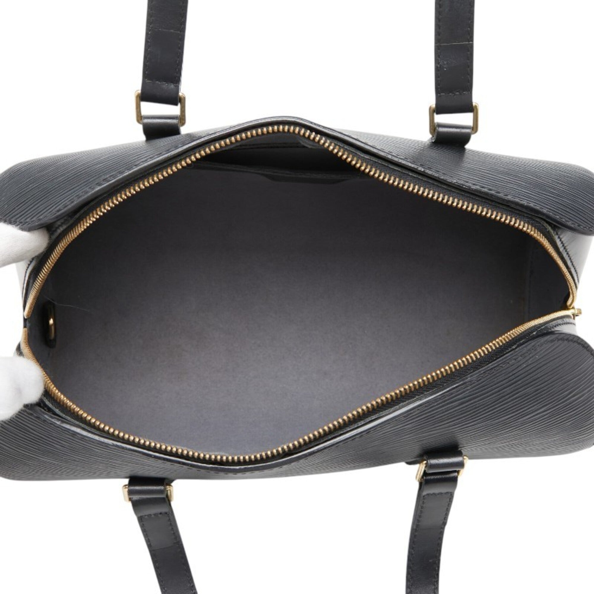 Louis Vuitton Black Noir Leather Handbag (Pre-Owned)