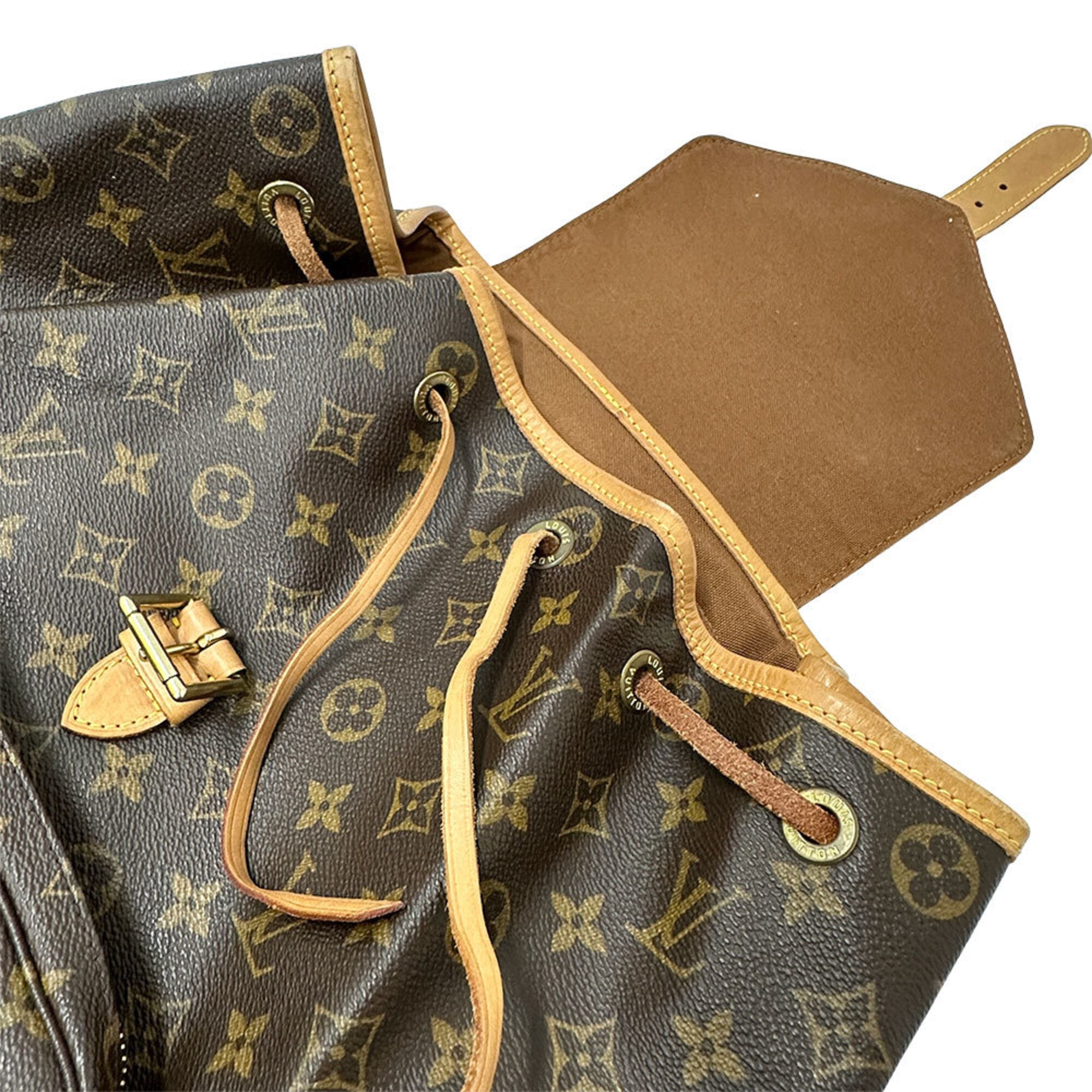 Louis Vuitton Brown Monogram Canvas Handbag (Pre-Owned)