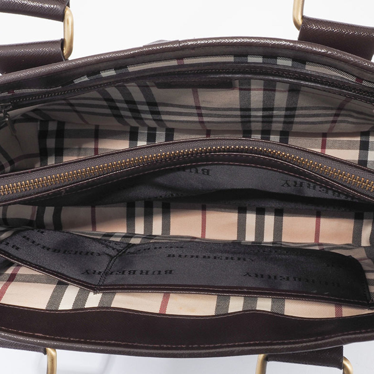 Burberry Brown Leather Handbag (Pre-Owned)