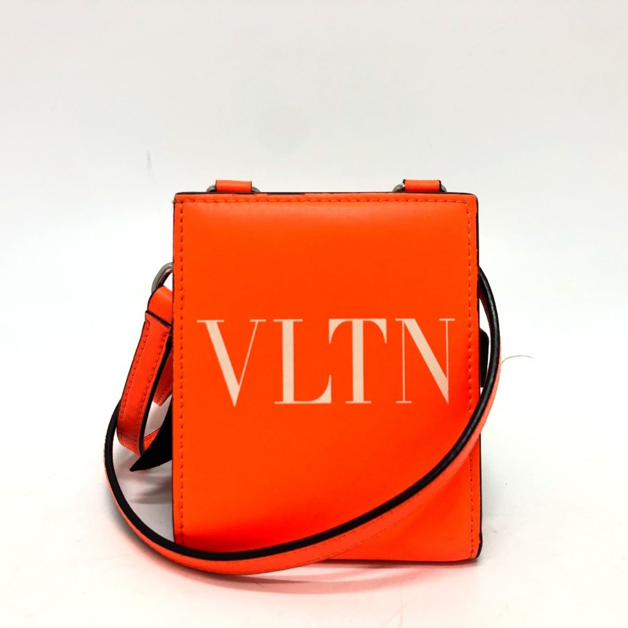 Valentino Orange Leather Wallet (Bi-Fold) (Pre-Owned)