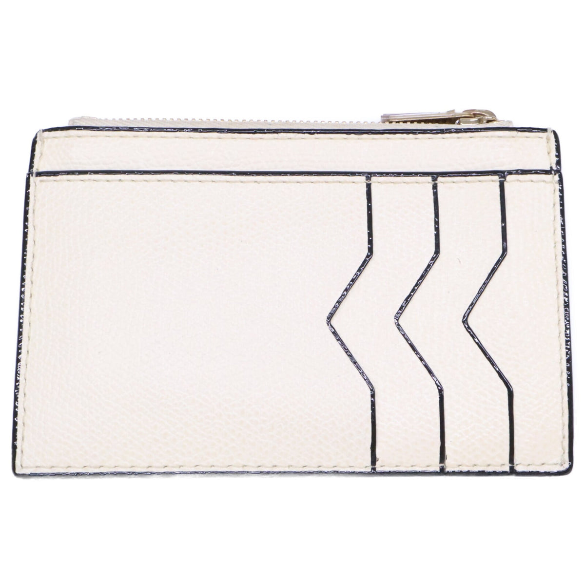 Valextra White Leather Coin Purse/Coin Case (Pre-Owned)