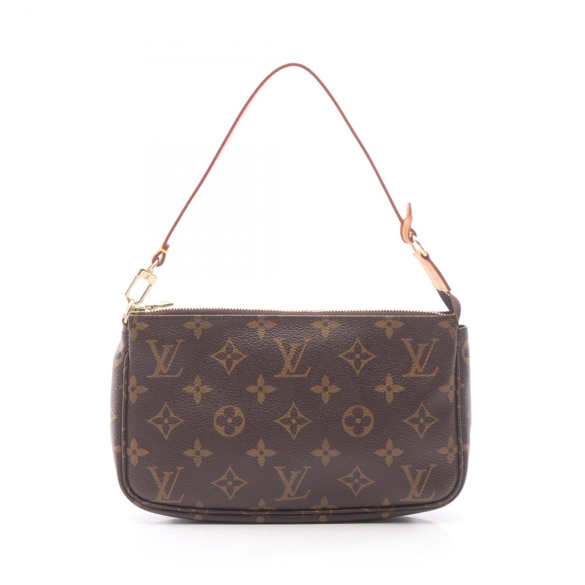 Louis Vuitton Brown Coated Canvas Leather Handbag (Pre-Owned)