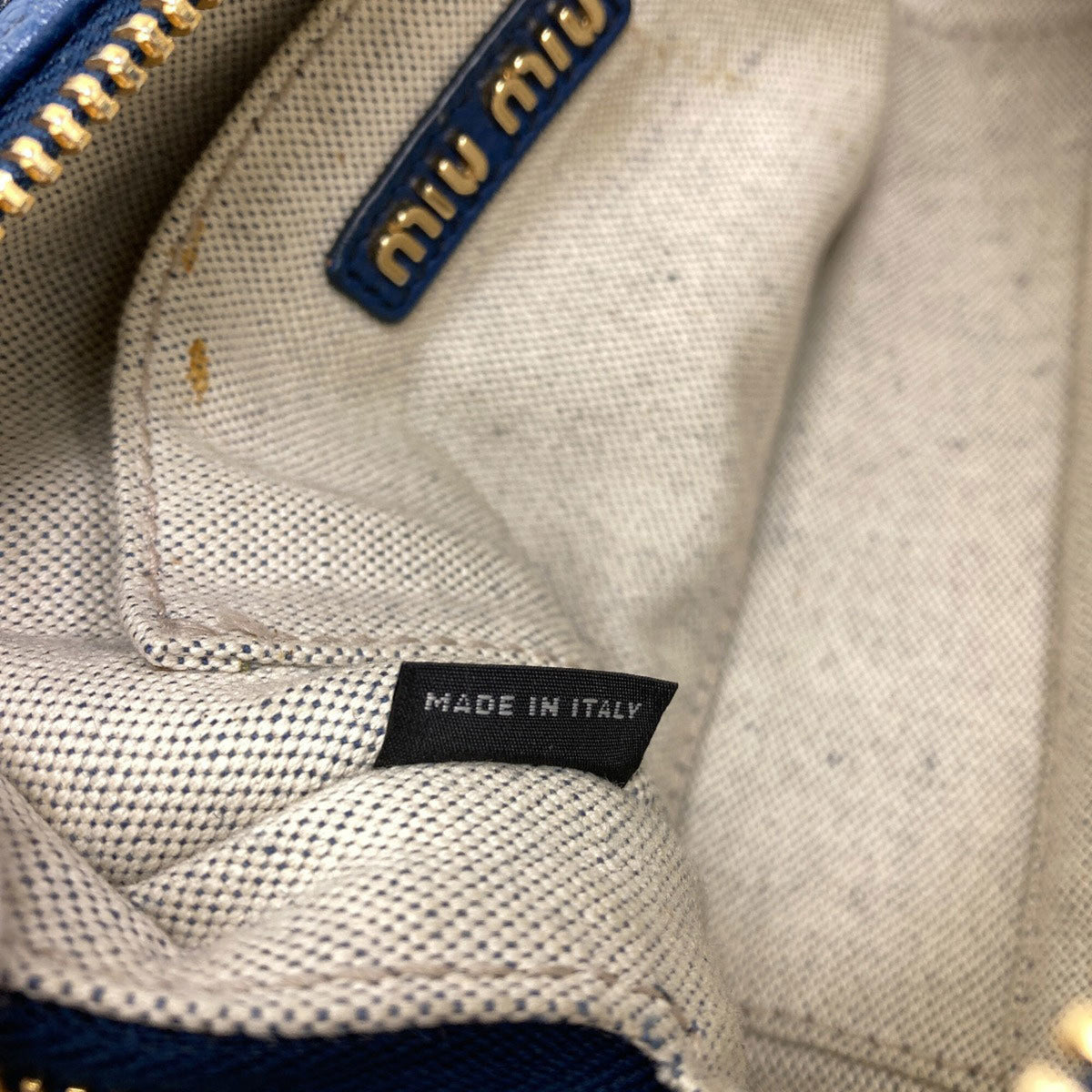 Miu Miu Blue Leather Handbag (Pre-Owned)