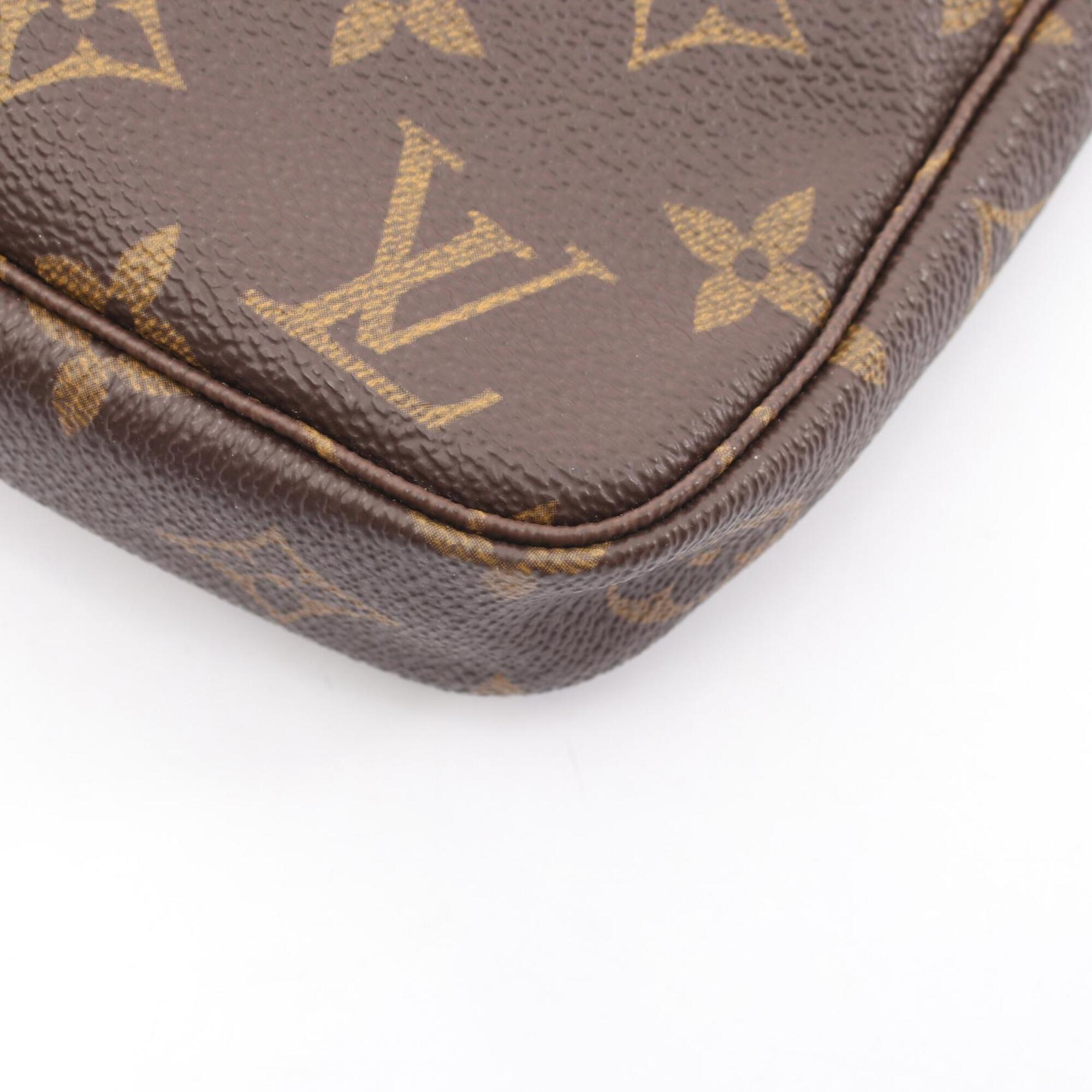 Louis Vuitton Brown Monogram Coated Canvas Leather Handbag (Pre-Owned)