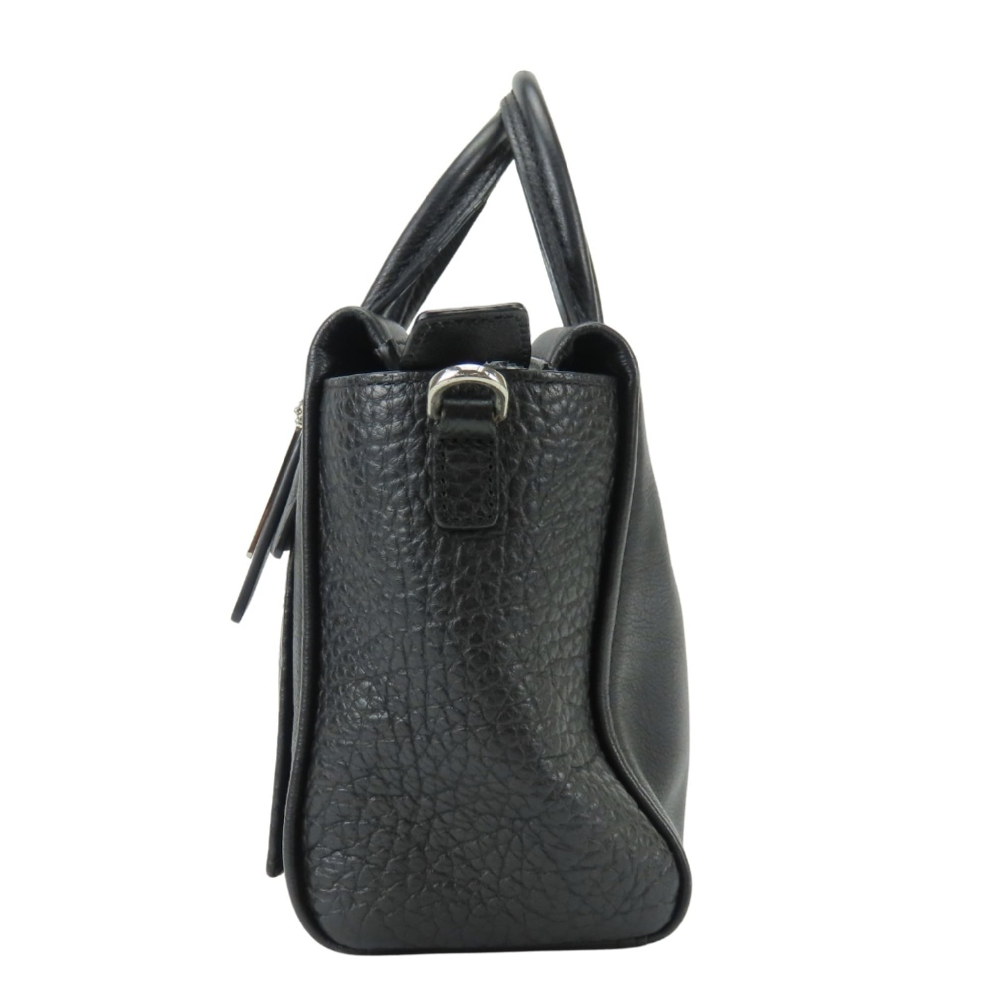 Coach Black Leather Handbag (Pre-Owned)