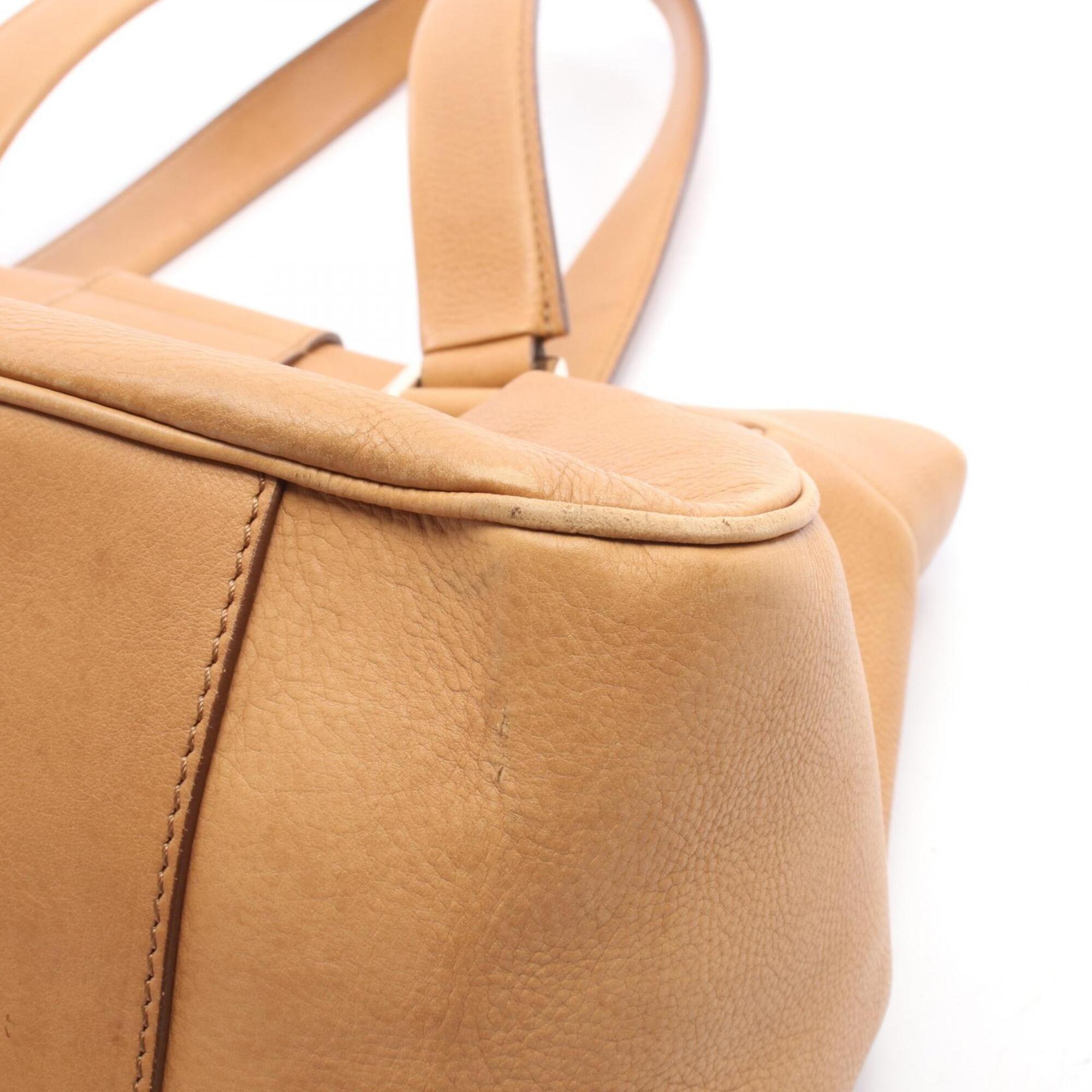 Celine Brown Leather Handbag Shoulder Bag (Pre-Owned)