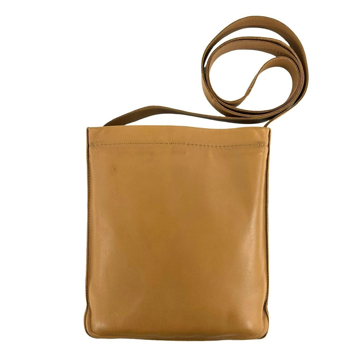 Hermes Brown Agneau Milo Pochette Shoulder Bag (Pre-Owned)