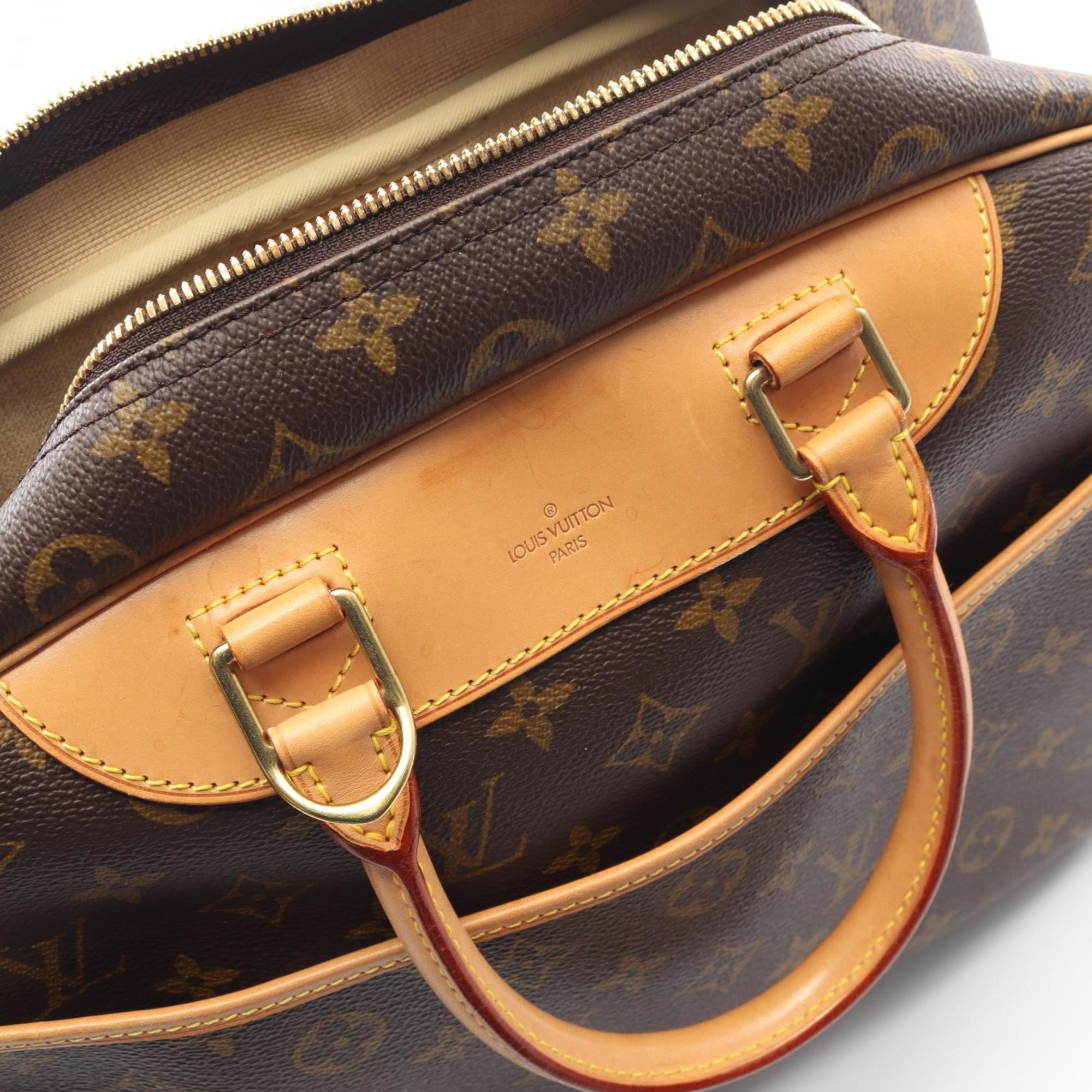 Louis Vuitton Monogram Brown Coated Canvas Leather Handbag (Pre-Owned)