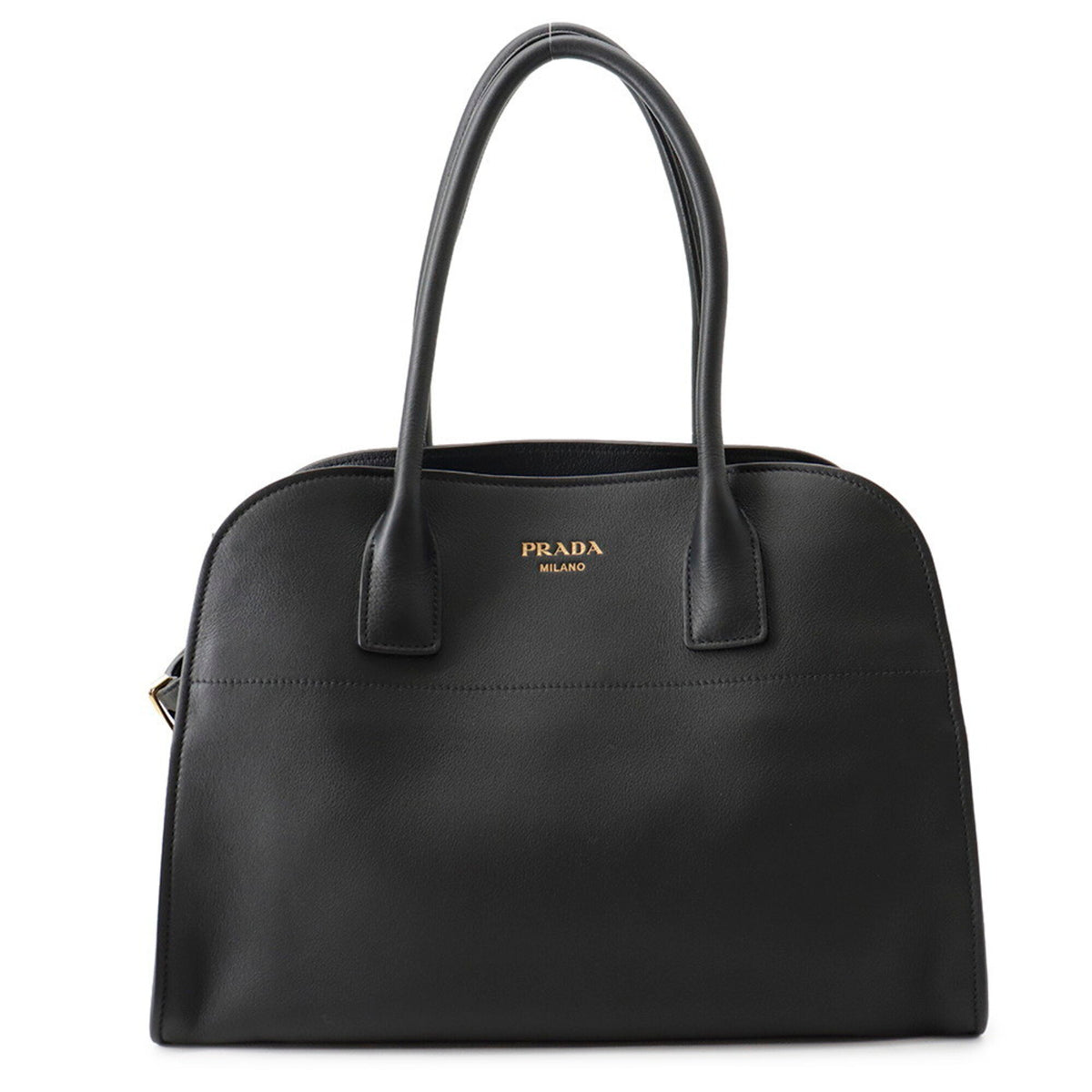 Prada Black Leather Tote Bag (Pre-Owned)