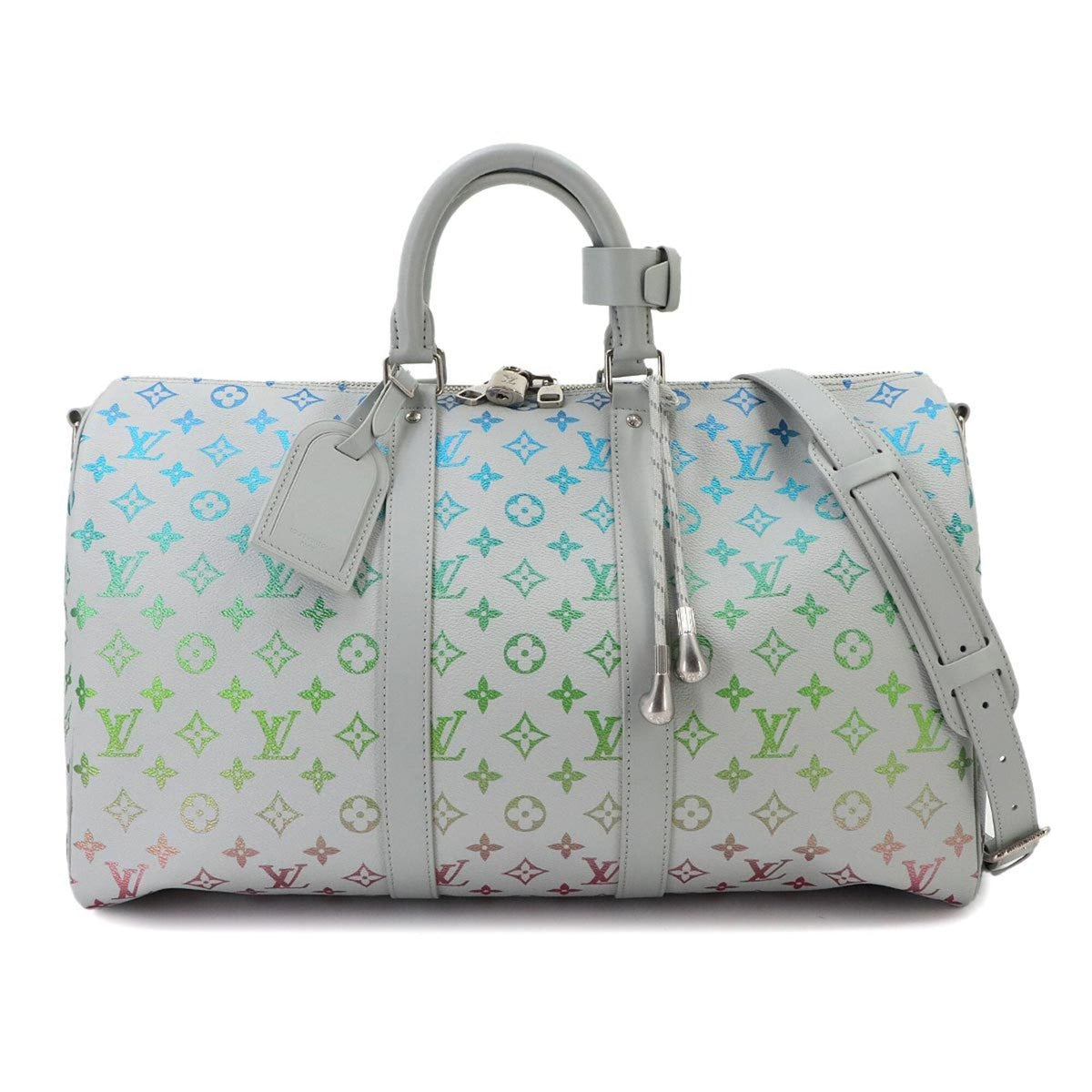 Louis Vuitton Gray Multi-Color Boston Bag Handbag (Pre-Owned)