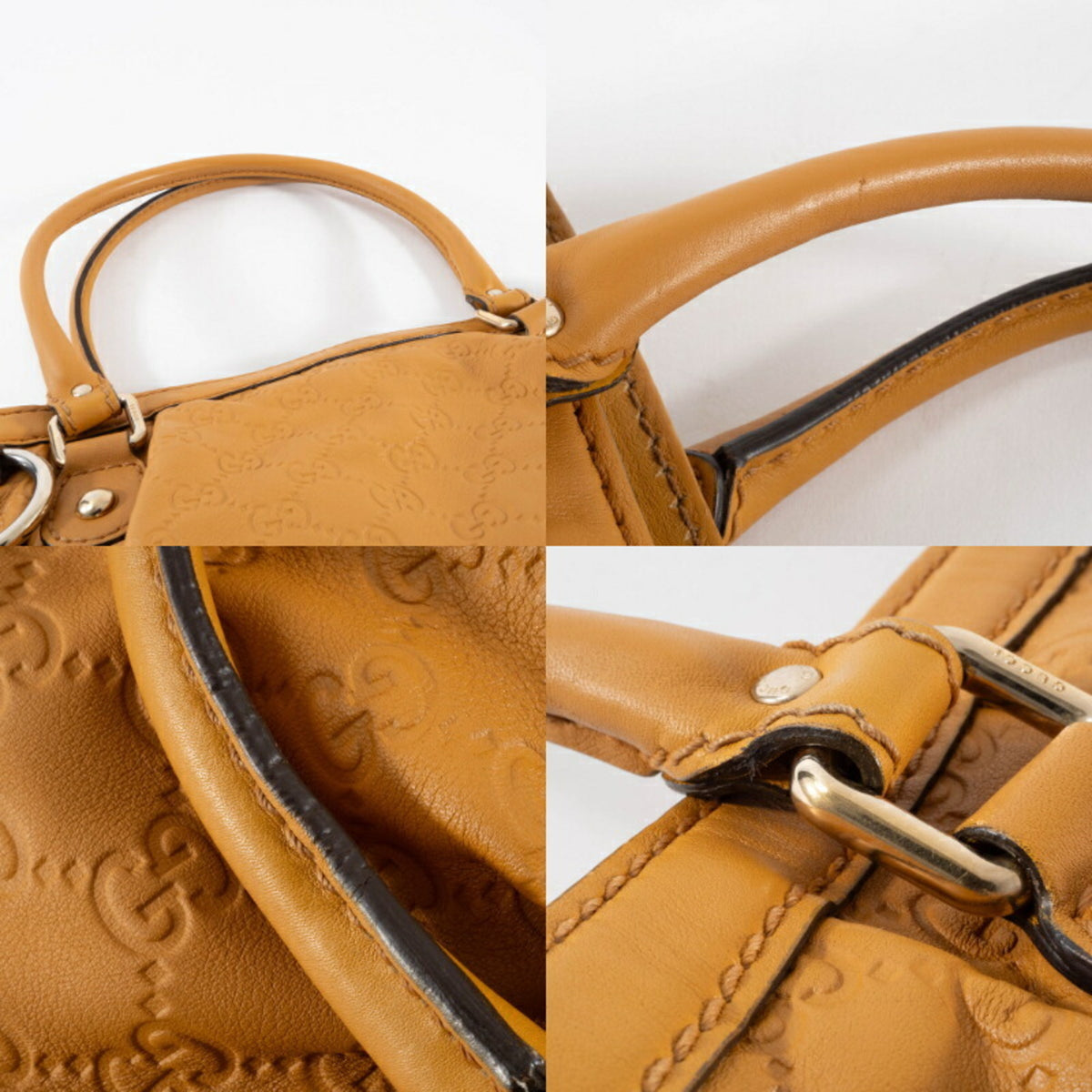 Gucci Brown Leather Handbag (Pre-Owned)