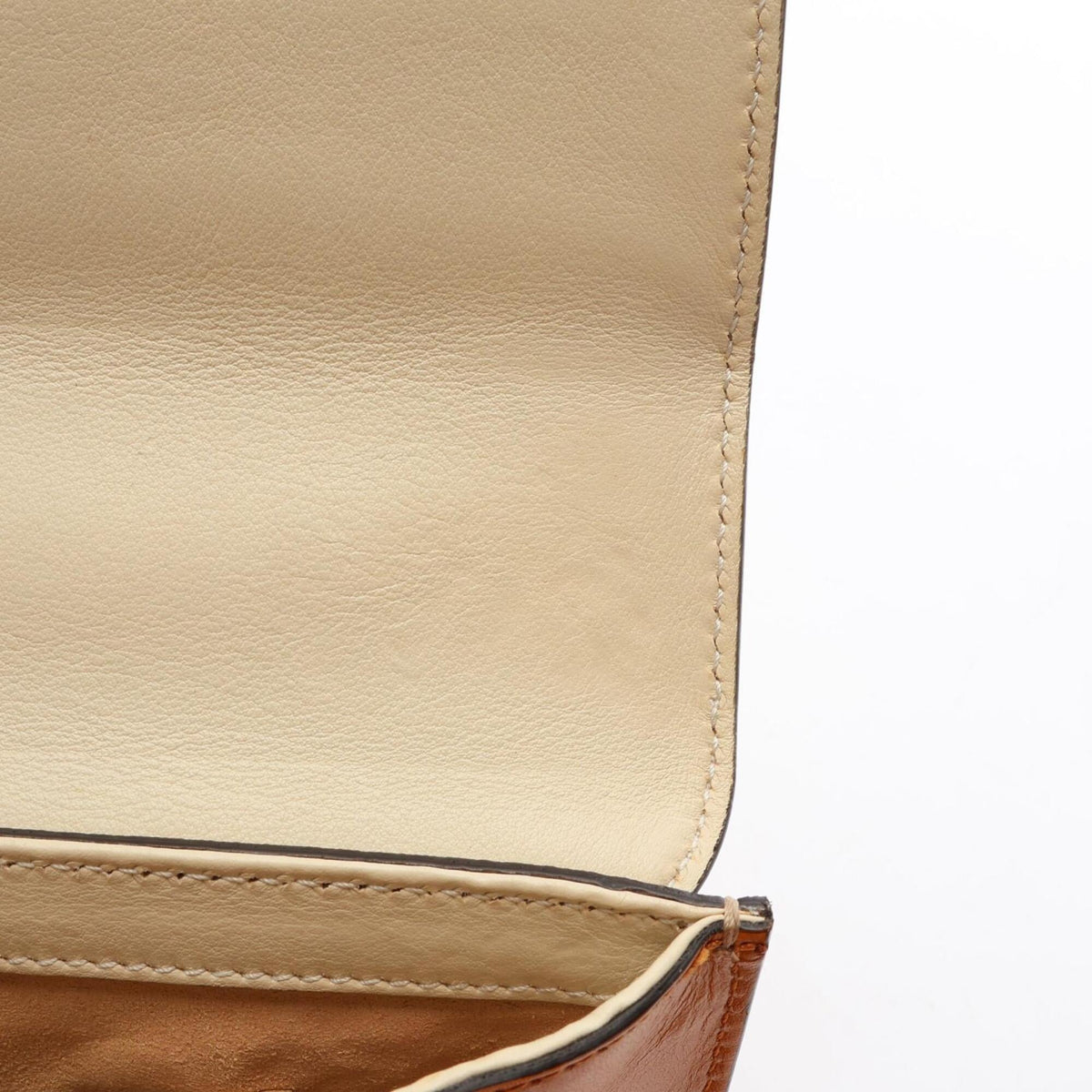 Gucci Beige Brown Ivory Pvc Leather Handbag Shoulder Bag (Pre-Owned)
