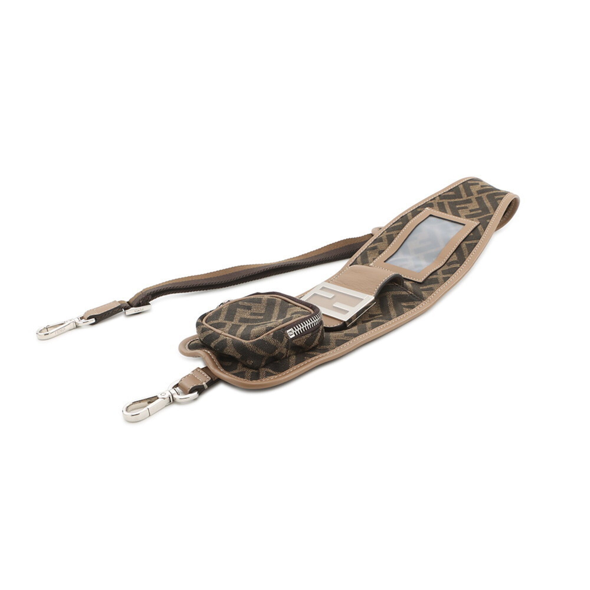 Fendi Brown Leather Canvas (Pre-Owned)