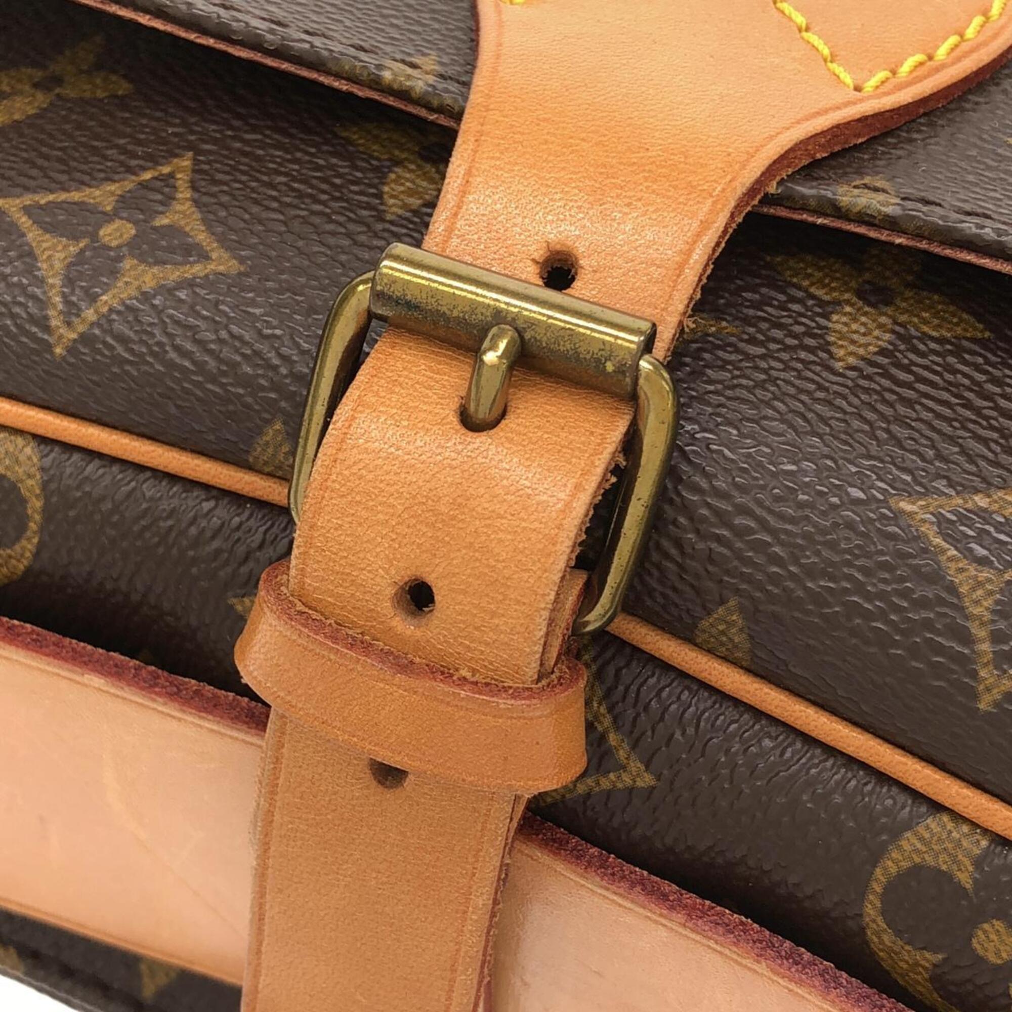 Louis Vuitton Brown Coated Canvas Shoulder Bag (Pre-Owned)