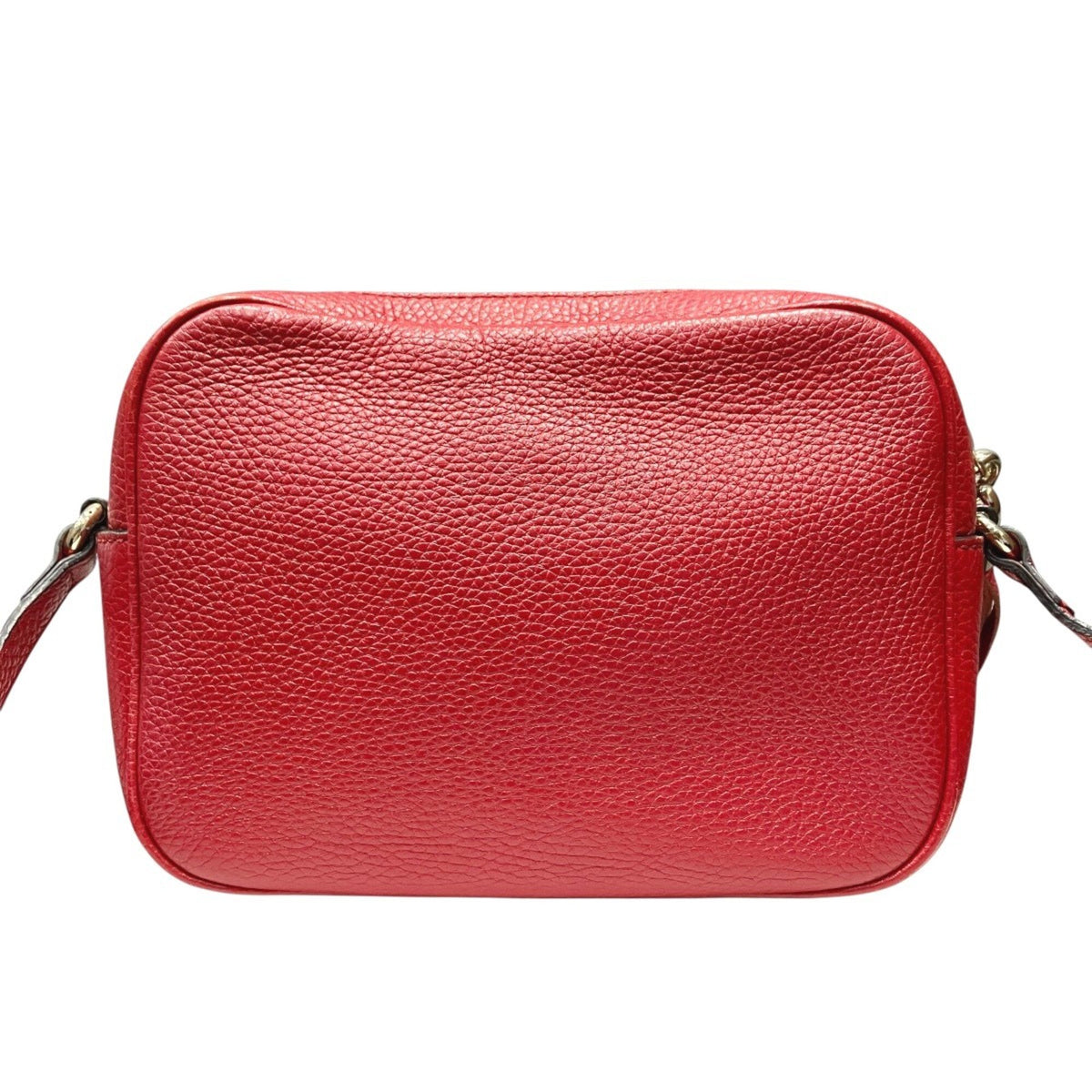 Gucci Soho Red Color Leather Shoulder Bag (Pre-Owned)
