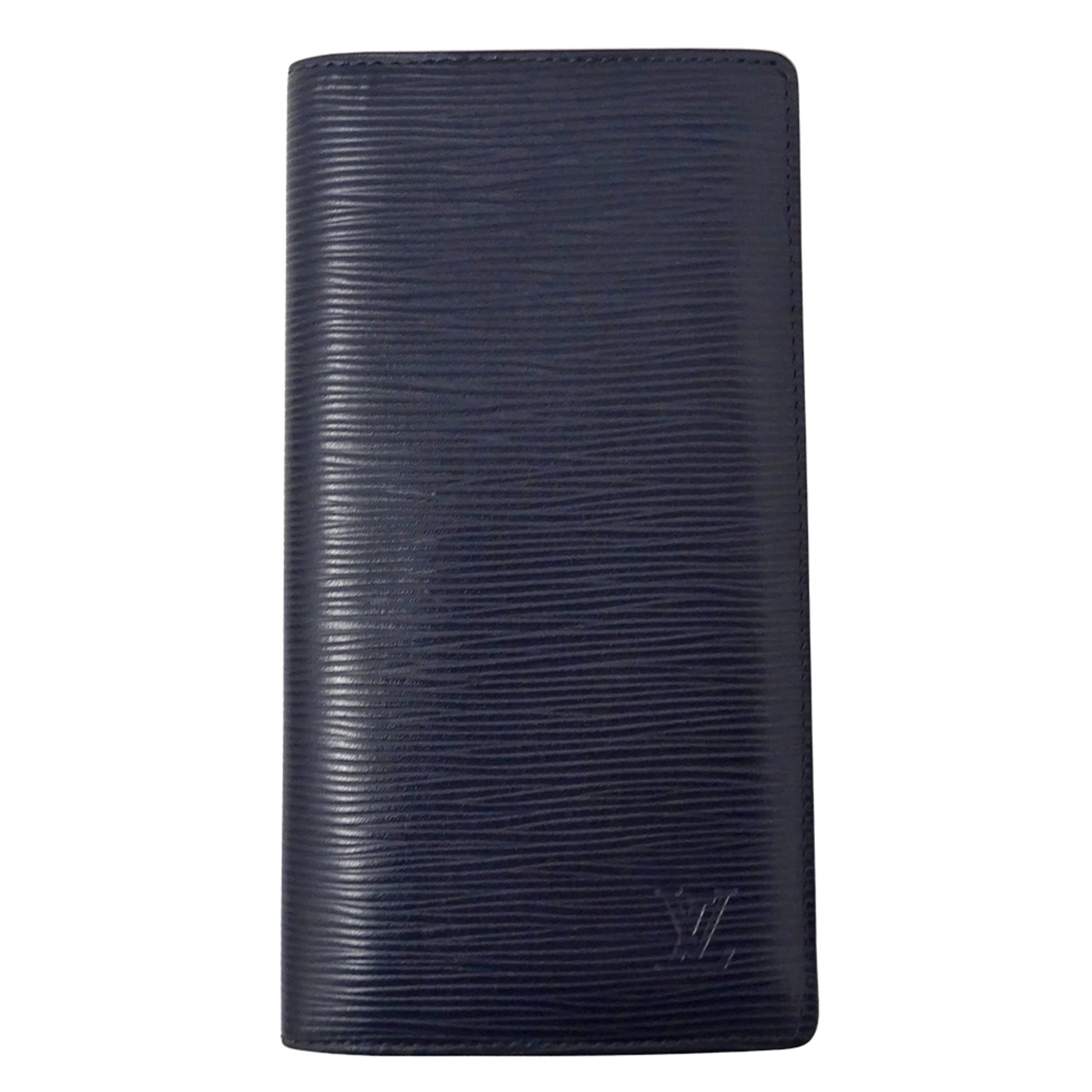 Louis Vuitton Navy Blue Epi Leather Long Wallet (Bi-Fold) (Pre-Owned)