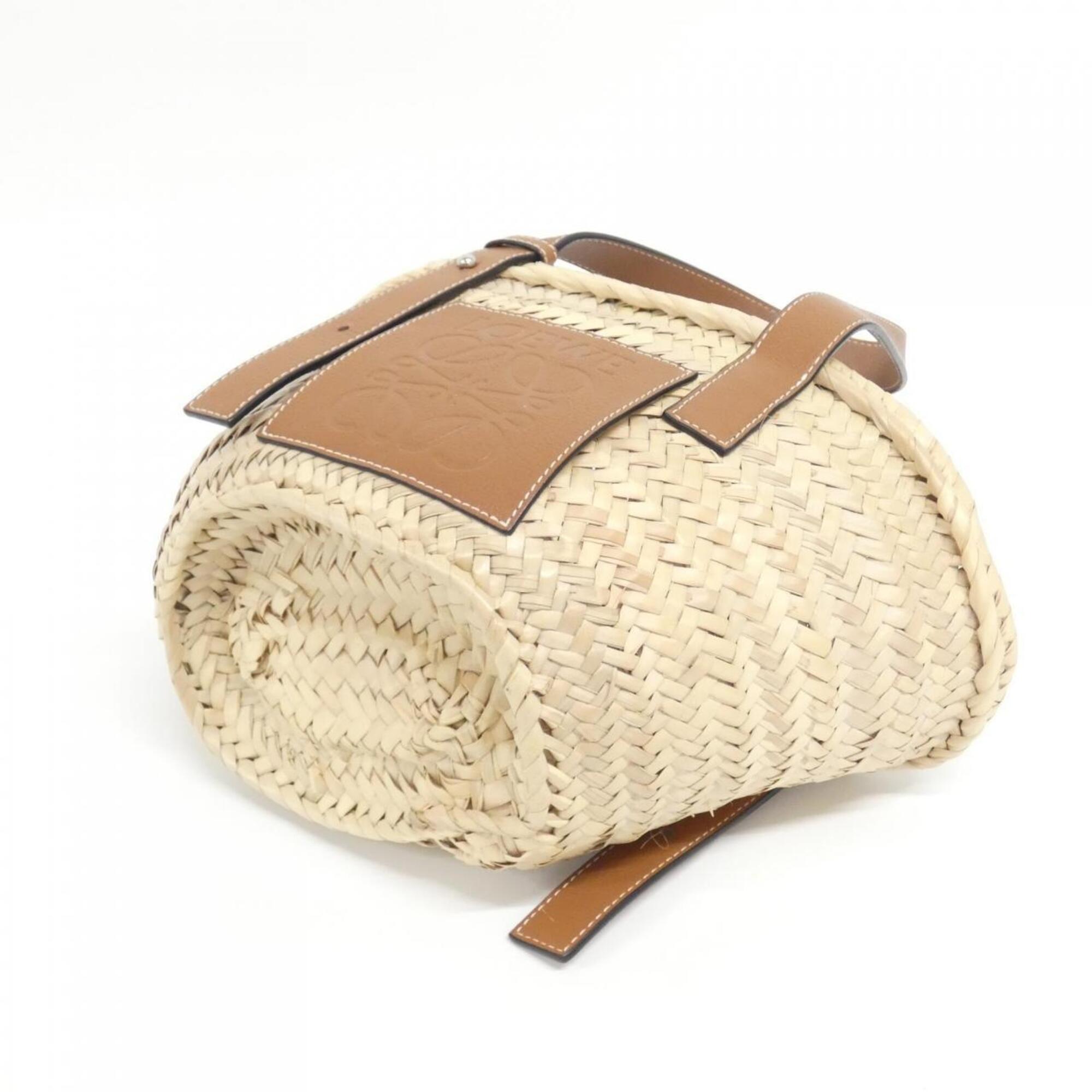 Loewe Beige Raffia Leather Handbag (Pre-Owned)
