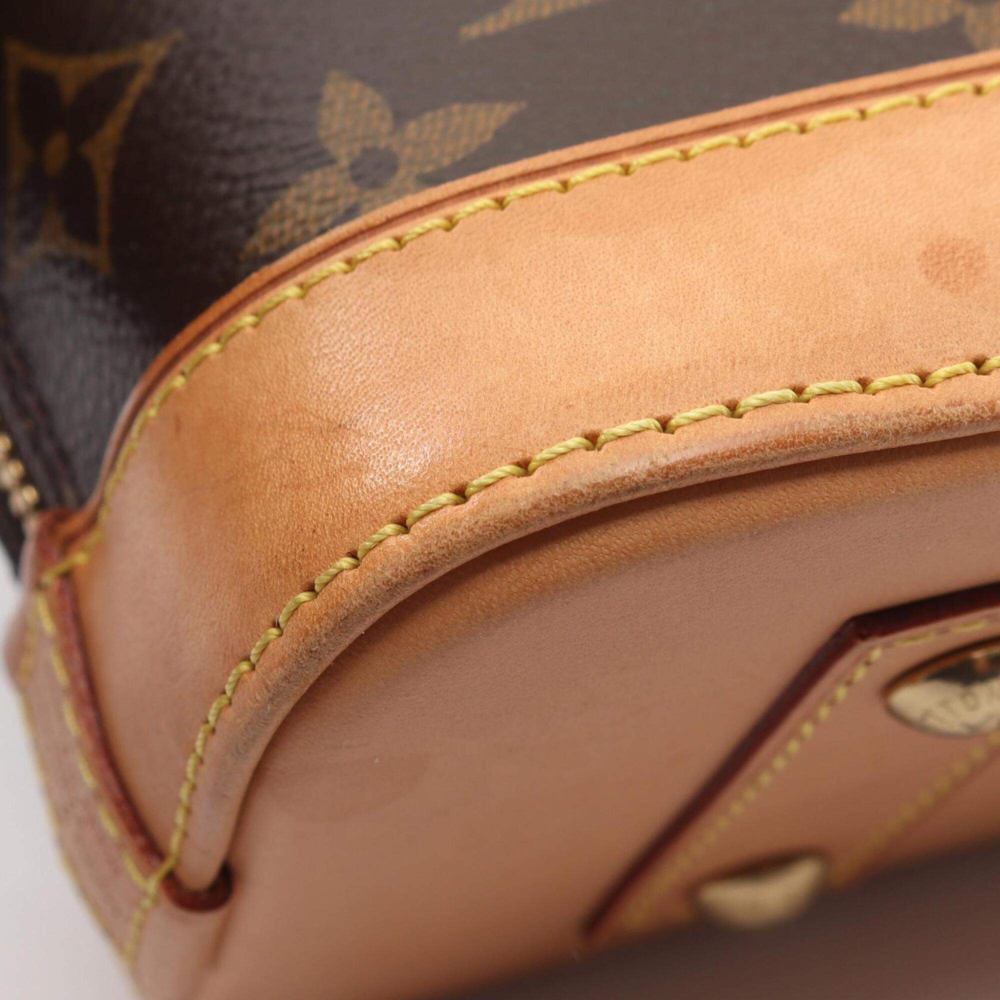 Louis Vuitton Brown Coated Canvas Leather Handbag (Pre-Owned)