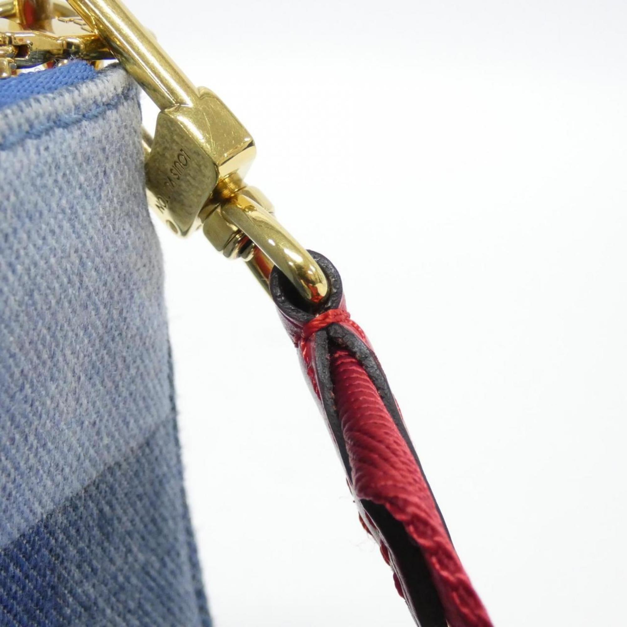 Louis Vuitton Monogram Denim Rouge Canvas Pochette Shoulder Bag (Pre-Owned)