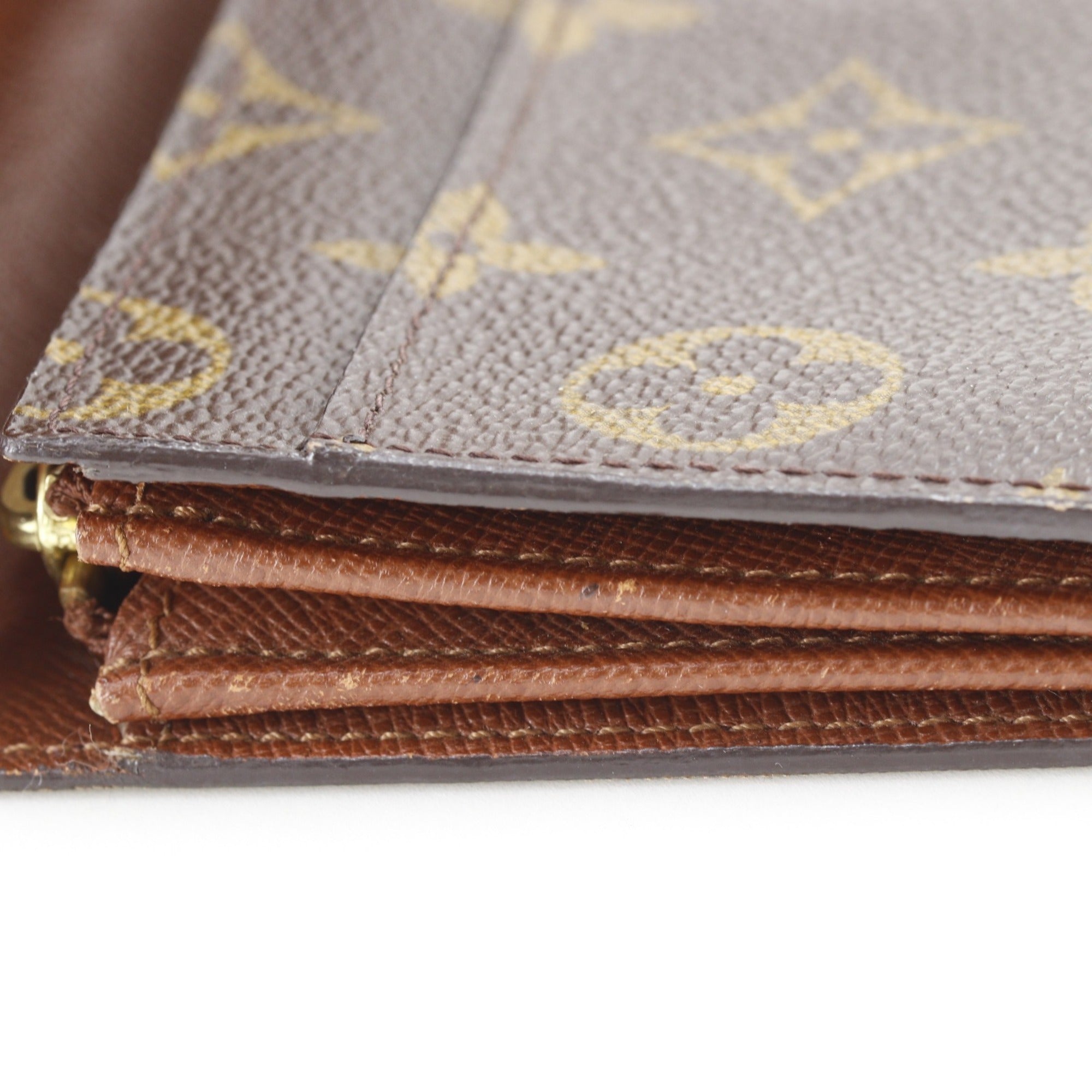 Louis Vuitton Monogram Brown Monogram Long Wallet (Bi-Fold) (Pre-Owned)