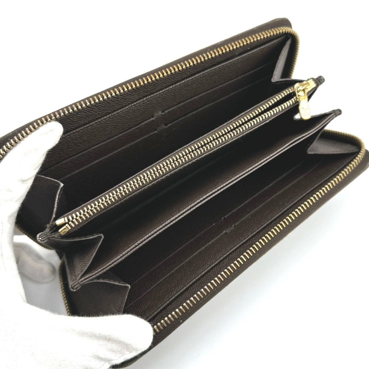 Louis Vuitton Brown Ebene Damier Canvas Long Wallet (Bi-Fold) (Pre-Owned)
