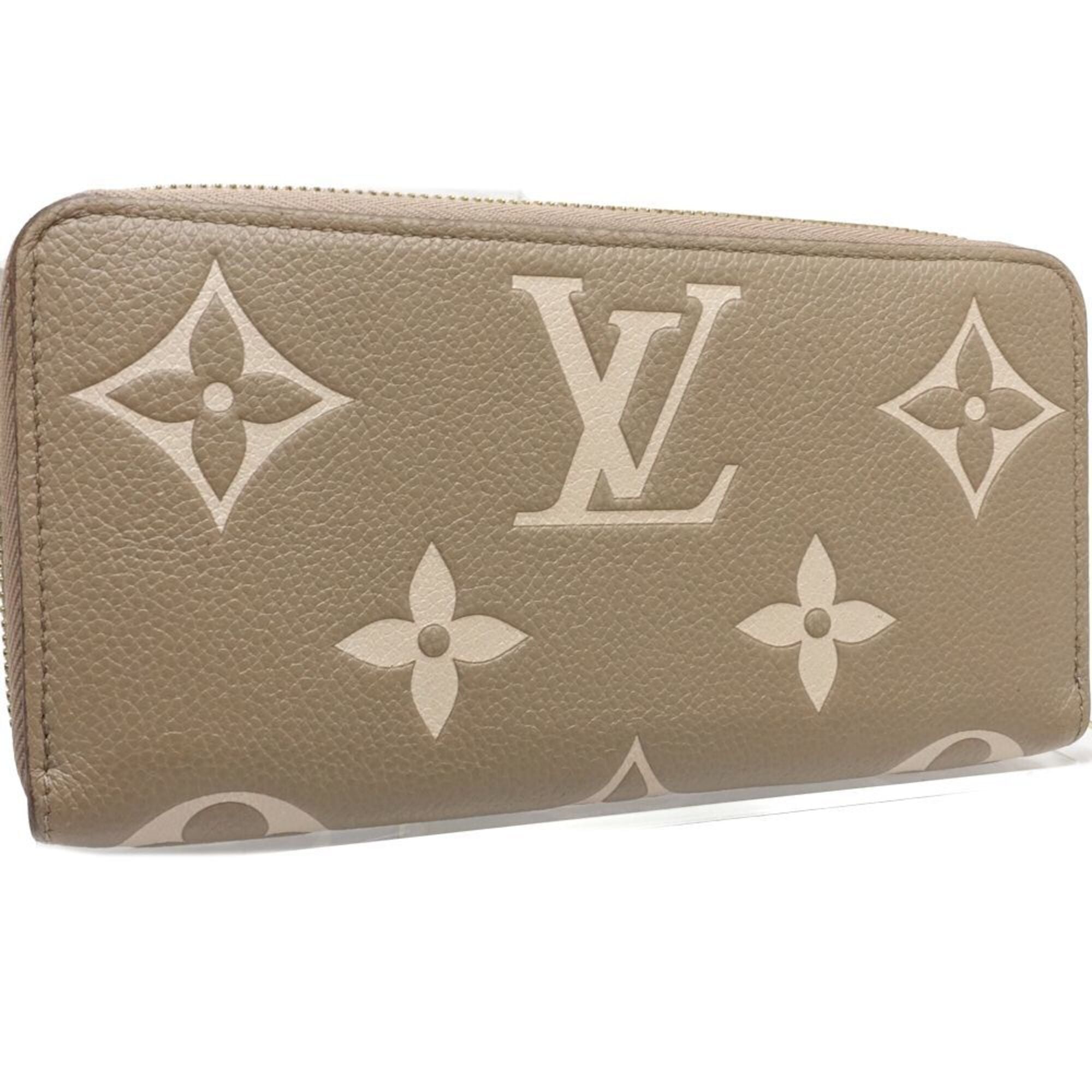Louis Vuitton Beige Bicolor Monogram Empreinte Long Wallet (Bi-Fold) (Pre-Owned)