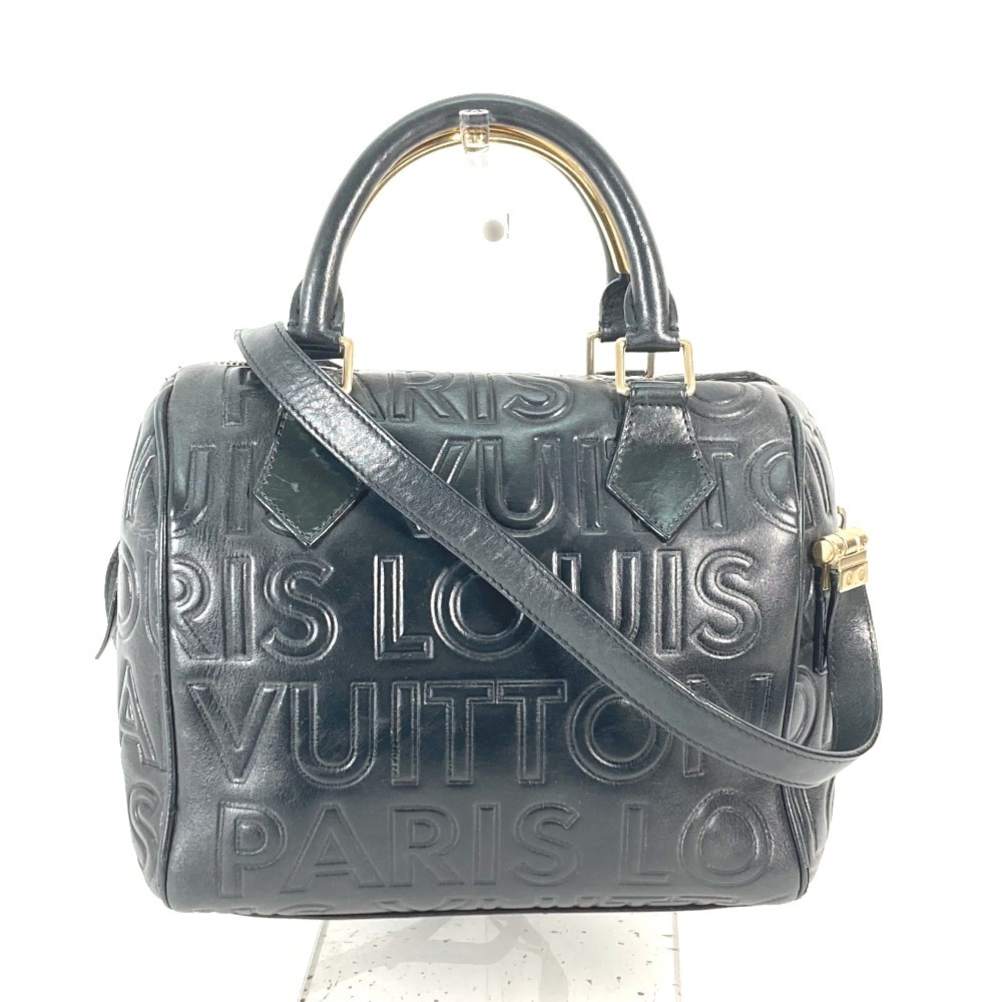Louis Vuitton Black Galle Monogram Monogram Handbag Shoulder Bag (Pre-Owned)