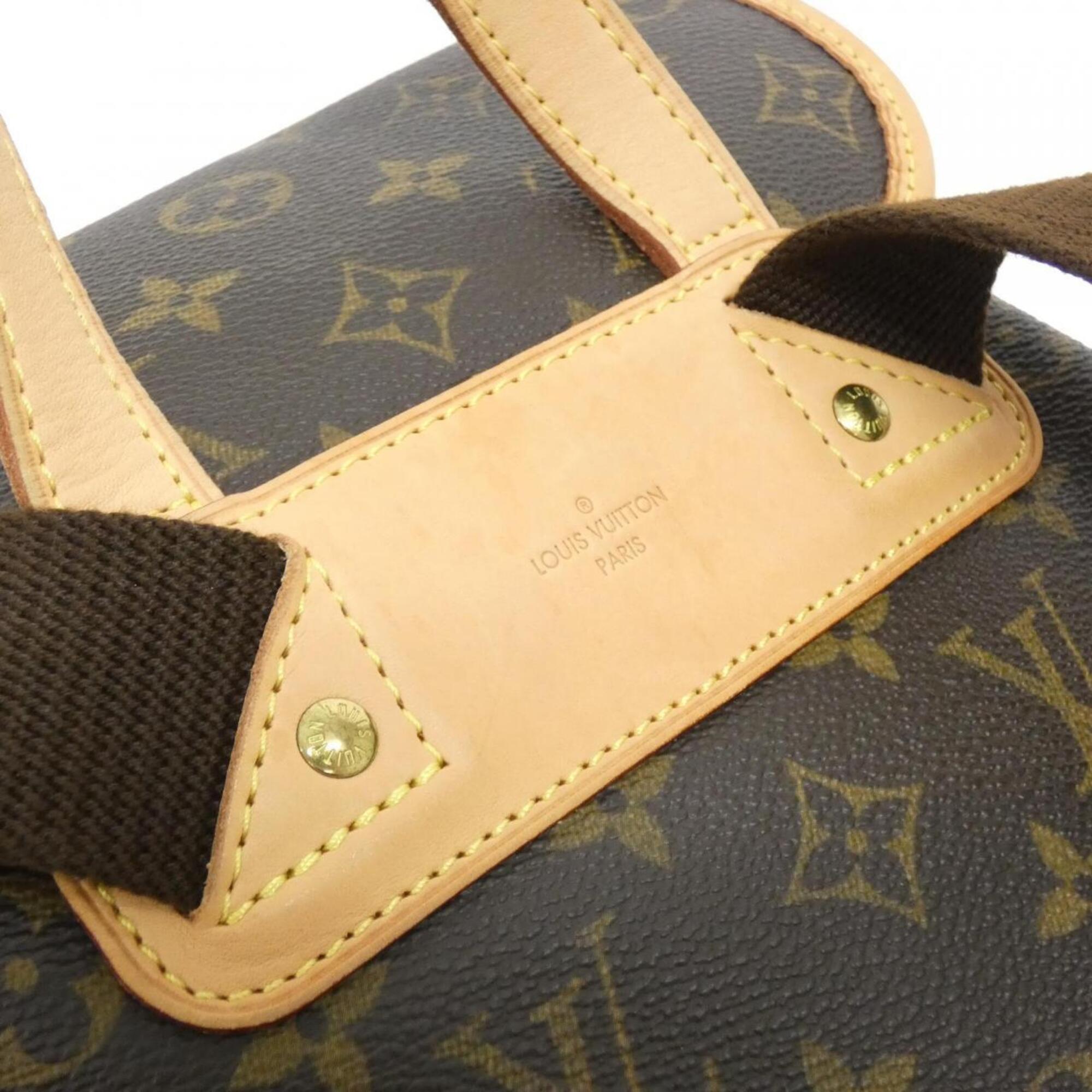 Louis Vuitton Marron Coated Canvas Backpack (Pre-Owned)