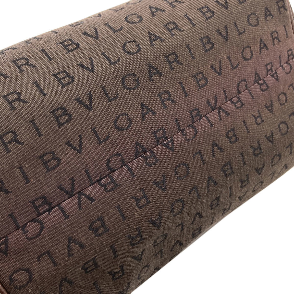 Bvlgari Brown Canvas Handbag (Pre-Owned)